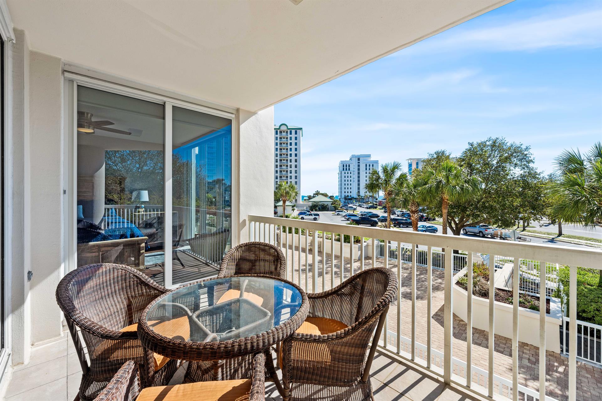 Large Balcony with Outdoor Dining Table