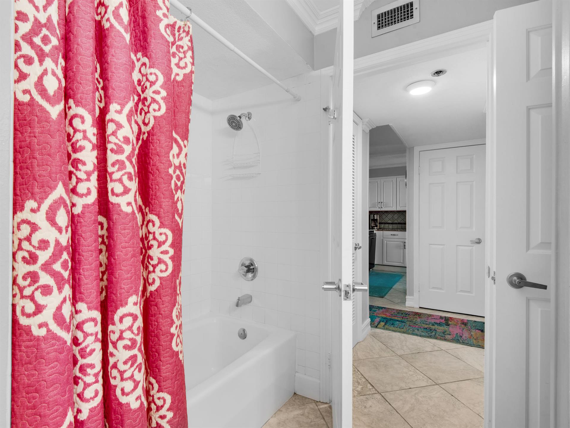 Guest Bathroom with Tub Shower Combo