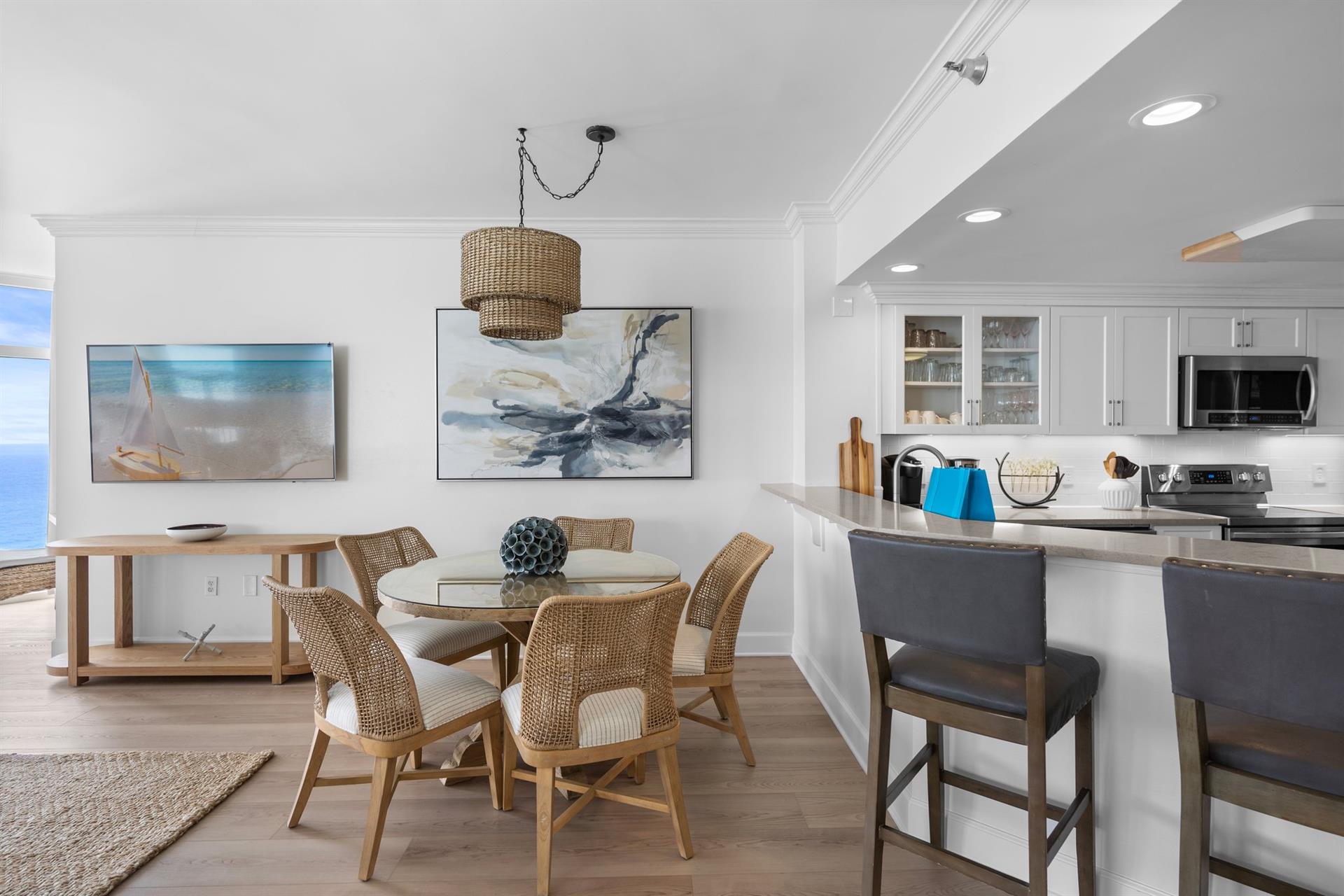 Dining Table and Bar Seating