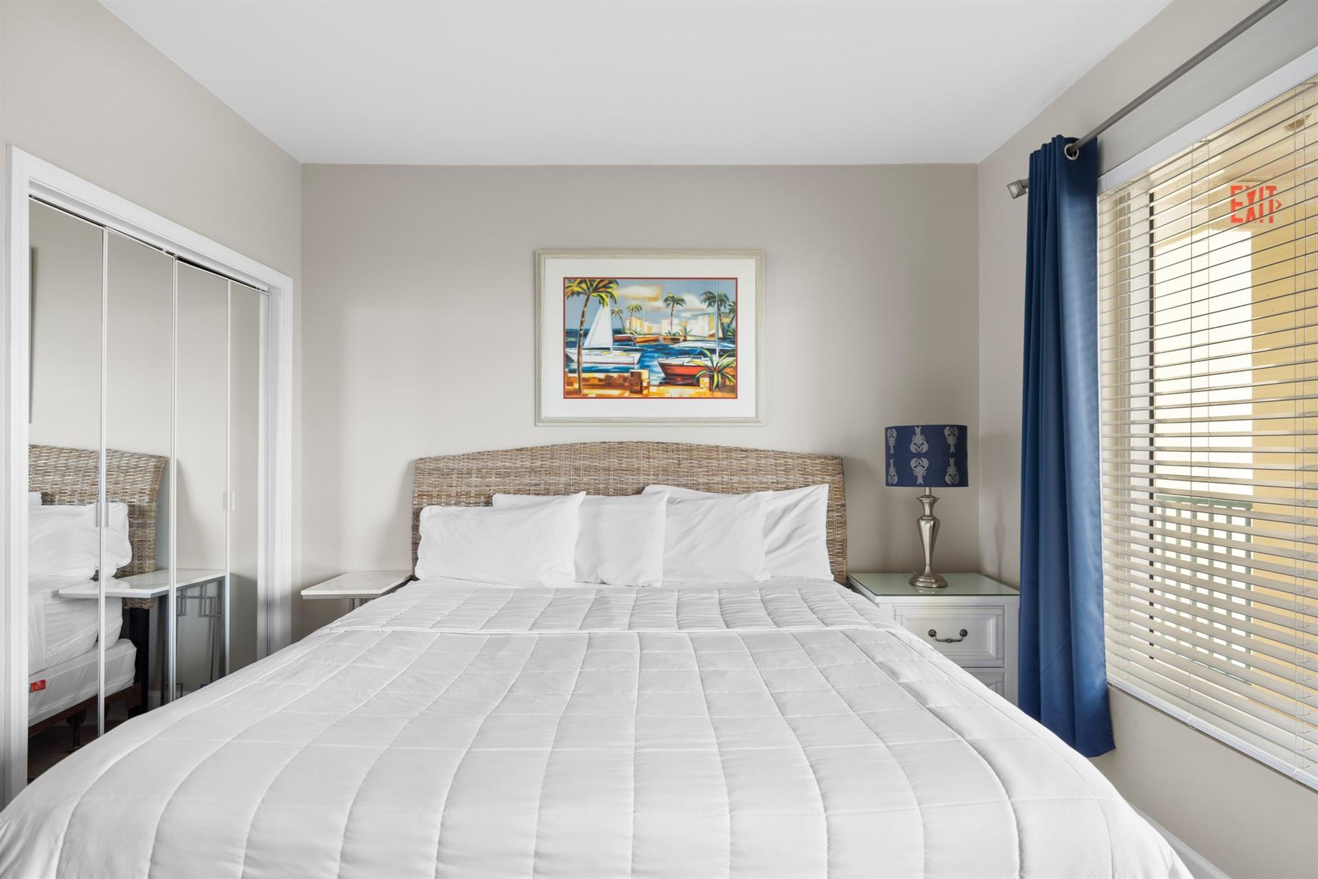 King and Closet Space in Bedroom 2