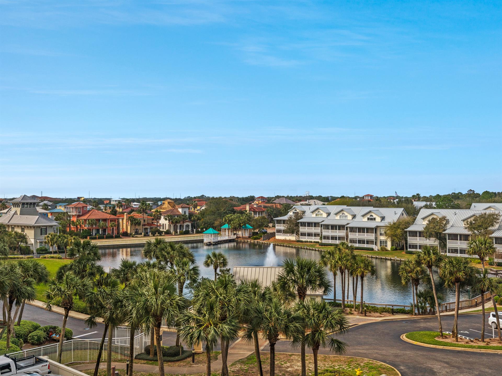 Breezeway view of the Catch and Release Lake