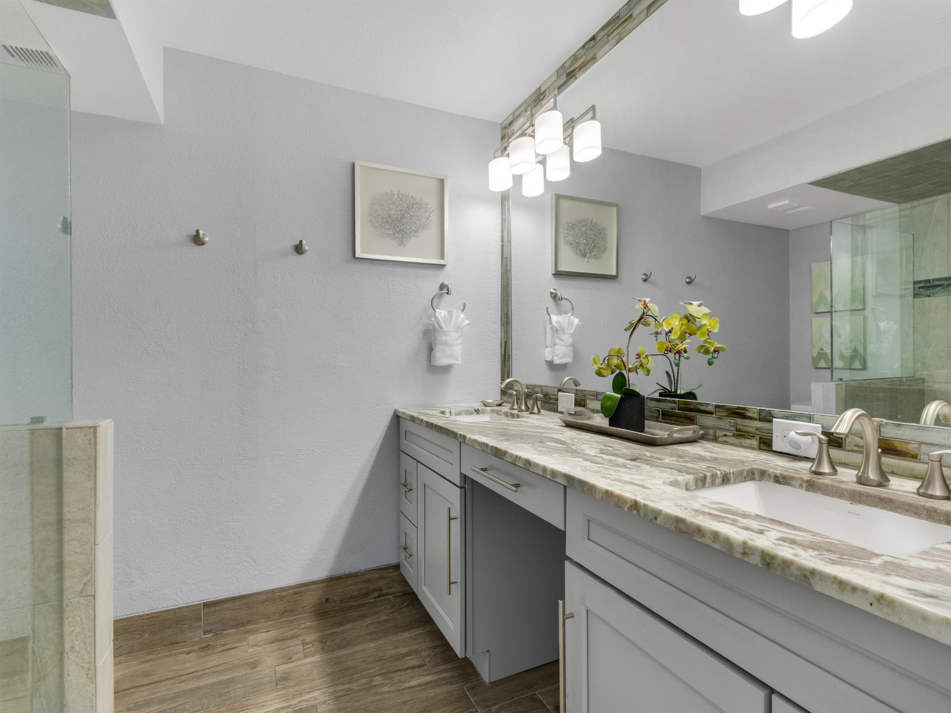 Enjoy Double Vanities in the Primary Bathroom