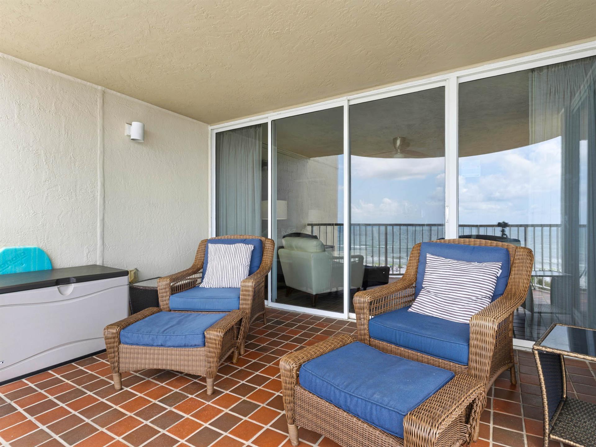 Enjoy Your Coffee or Wine from the Private Balcony