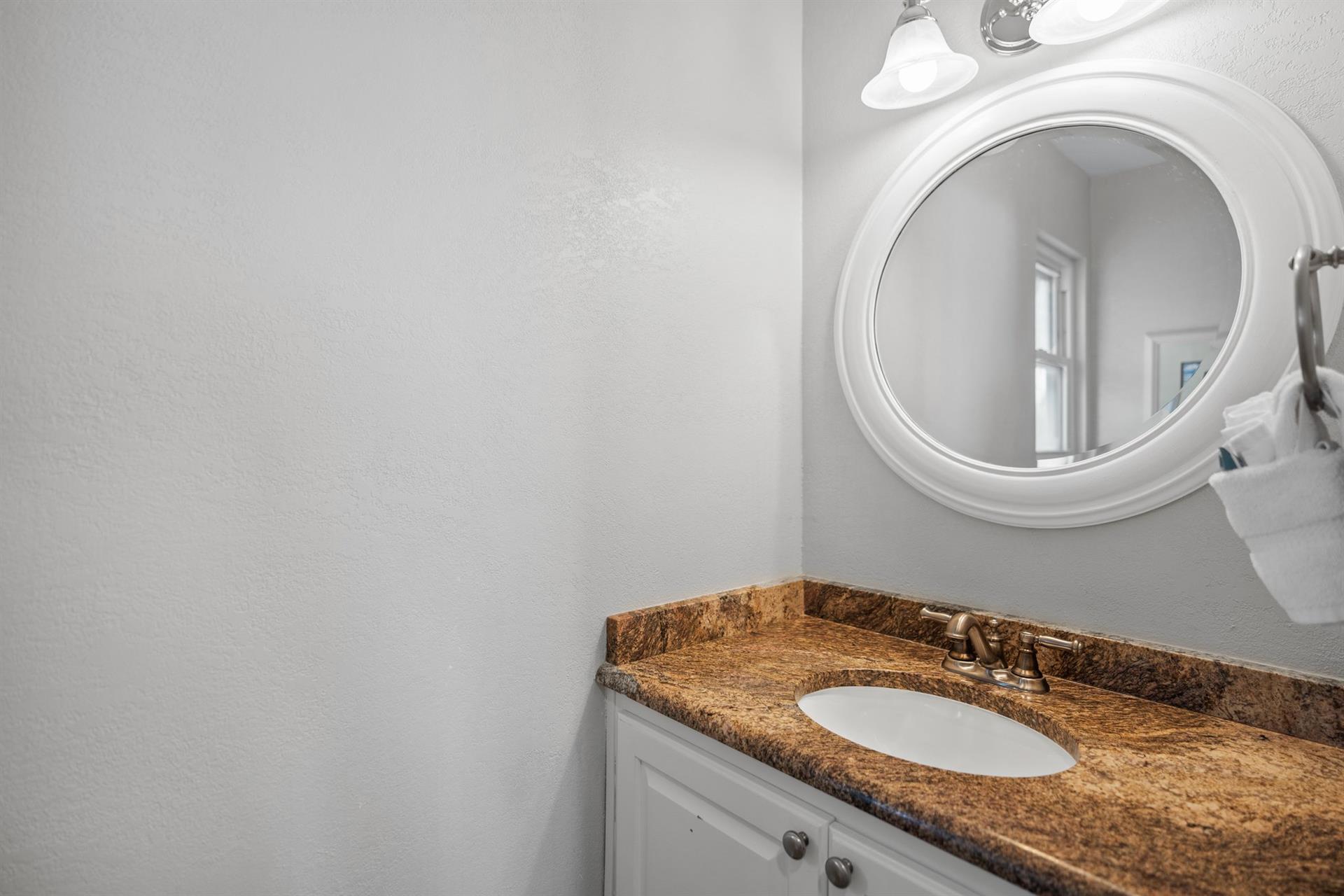 Powder Room Off the Kitchen