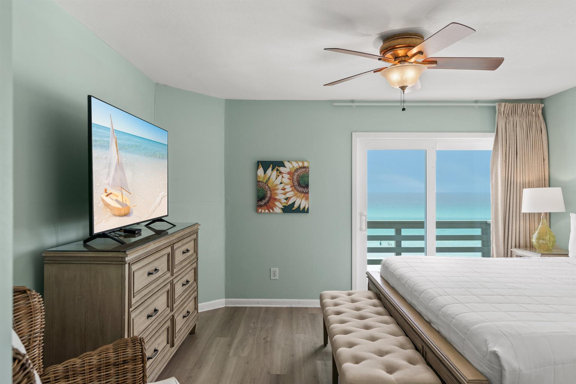 Primary Bedroom on 3rd Floor Allows for Stunning Gulf Views