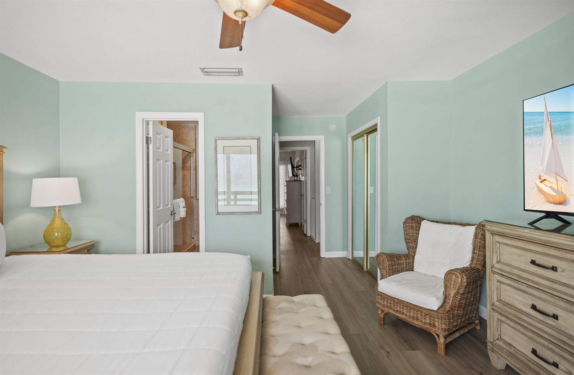 Primary Bedroom with Flat Screen TV