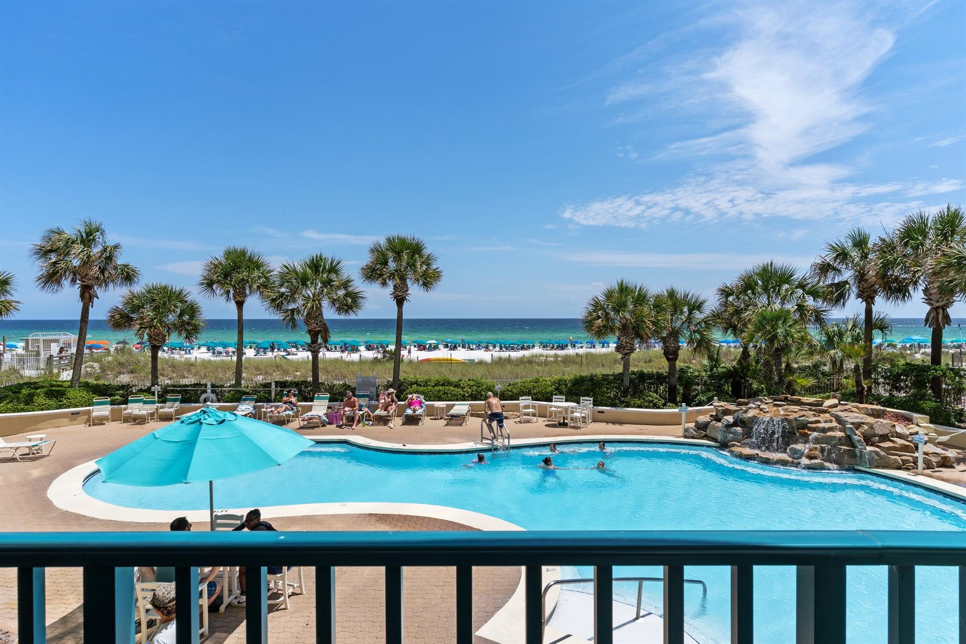 Overlooking the Pool and Beach