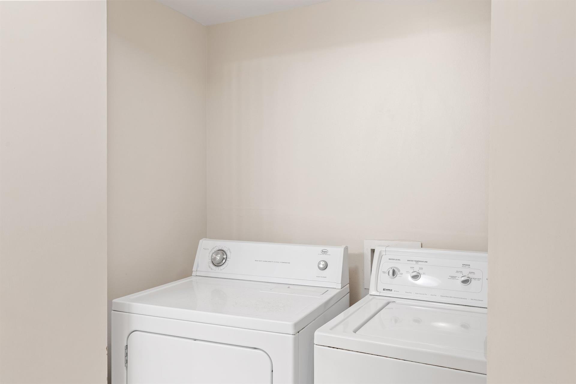 Washer and Dryer in Unit for added Convenience