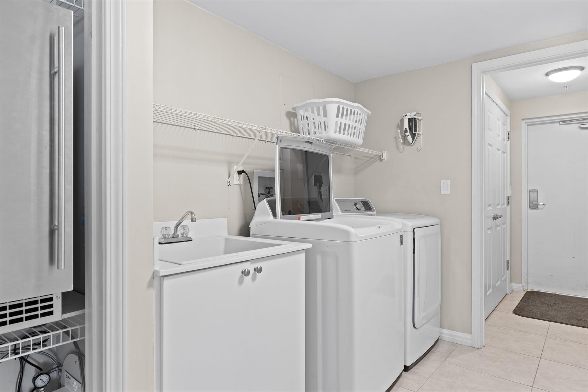 Laundry Room with Stand Alone Ice Maker