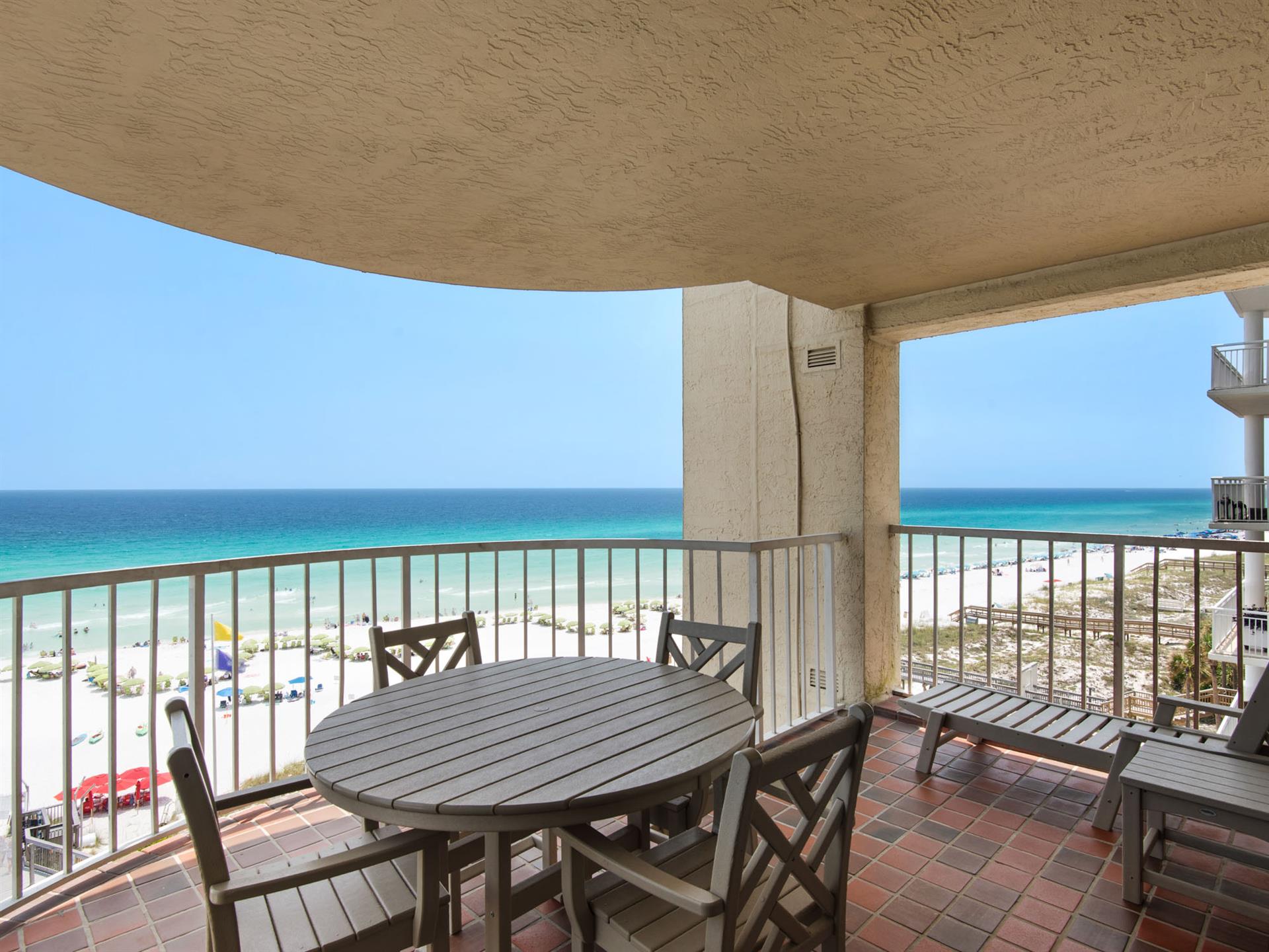 Large Private Beachfront Balcony