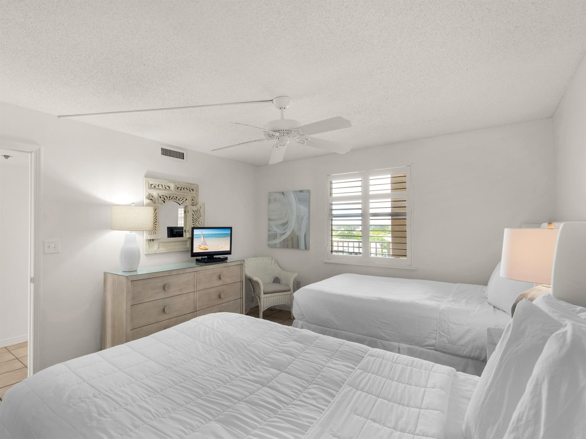 Bedroom 3 with Dresser and TV