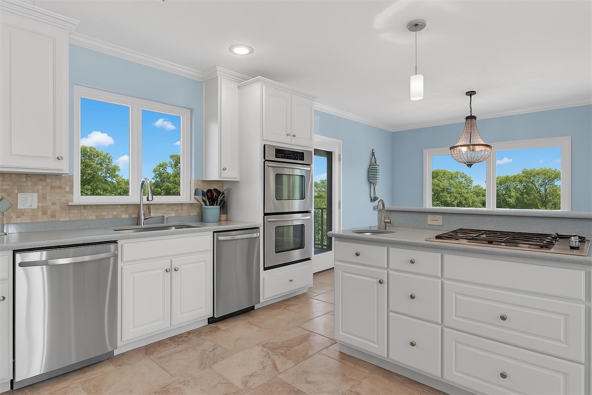 Kitchen on Main Floor with Stainless Steel Appliances