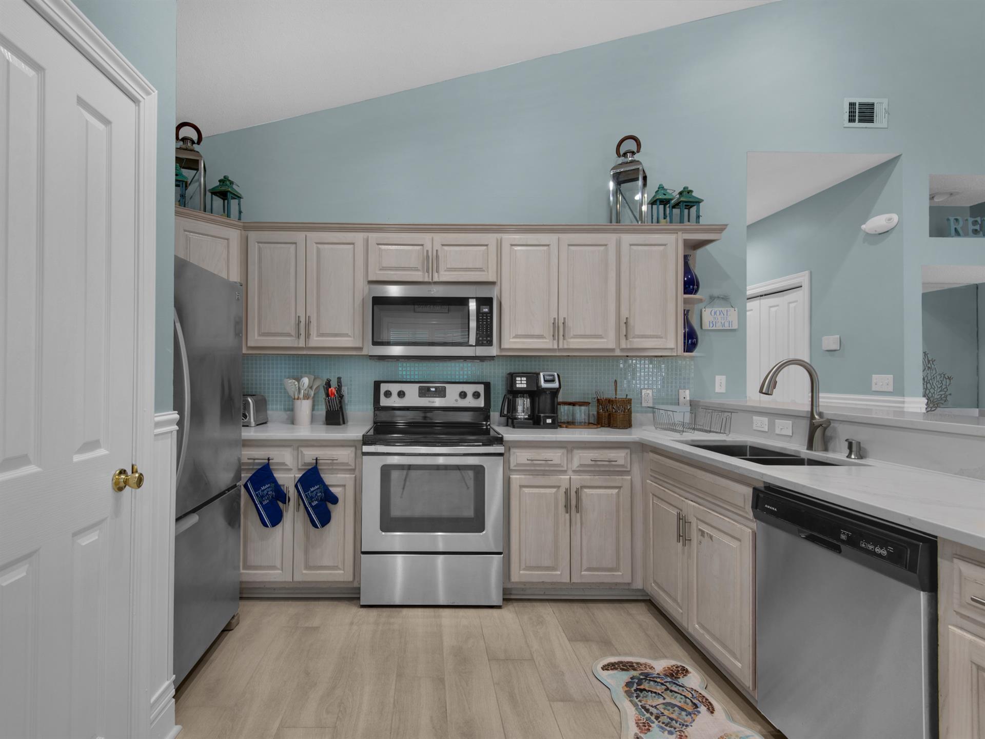 Kitchen with Plenty of Space for Cooking Meals