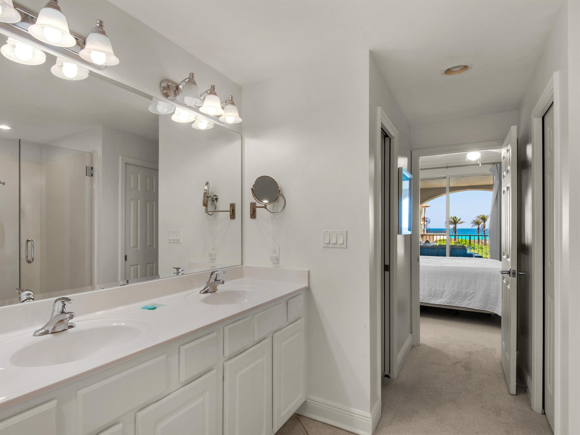 Primary bathroom with Double Vanities