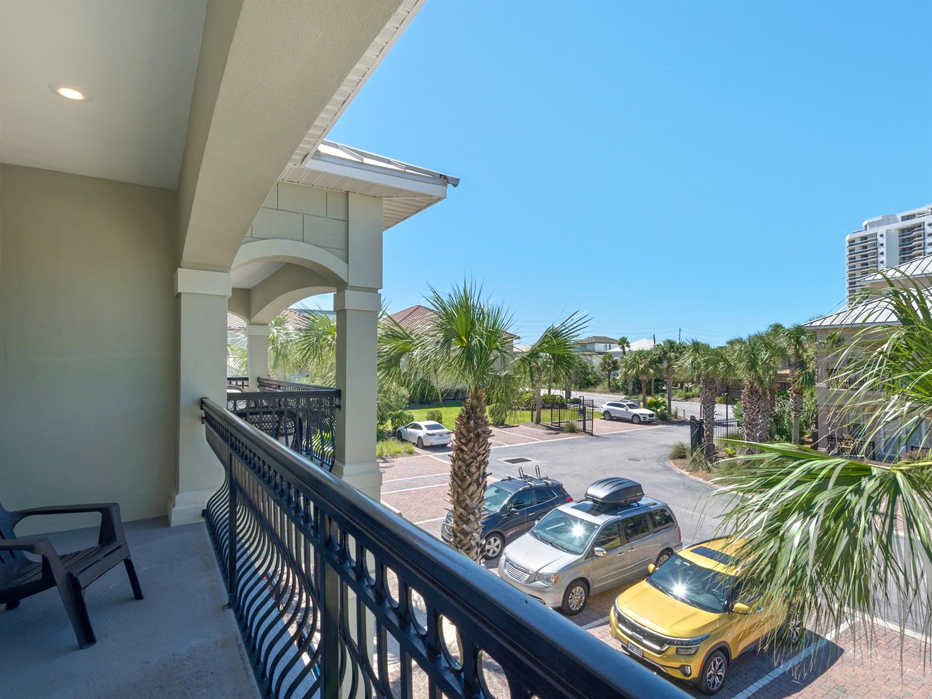 2nd floor balcony west side off bedroom 3