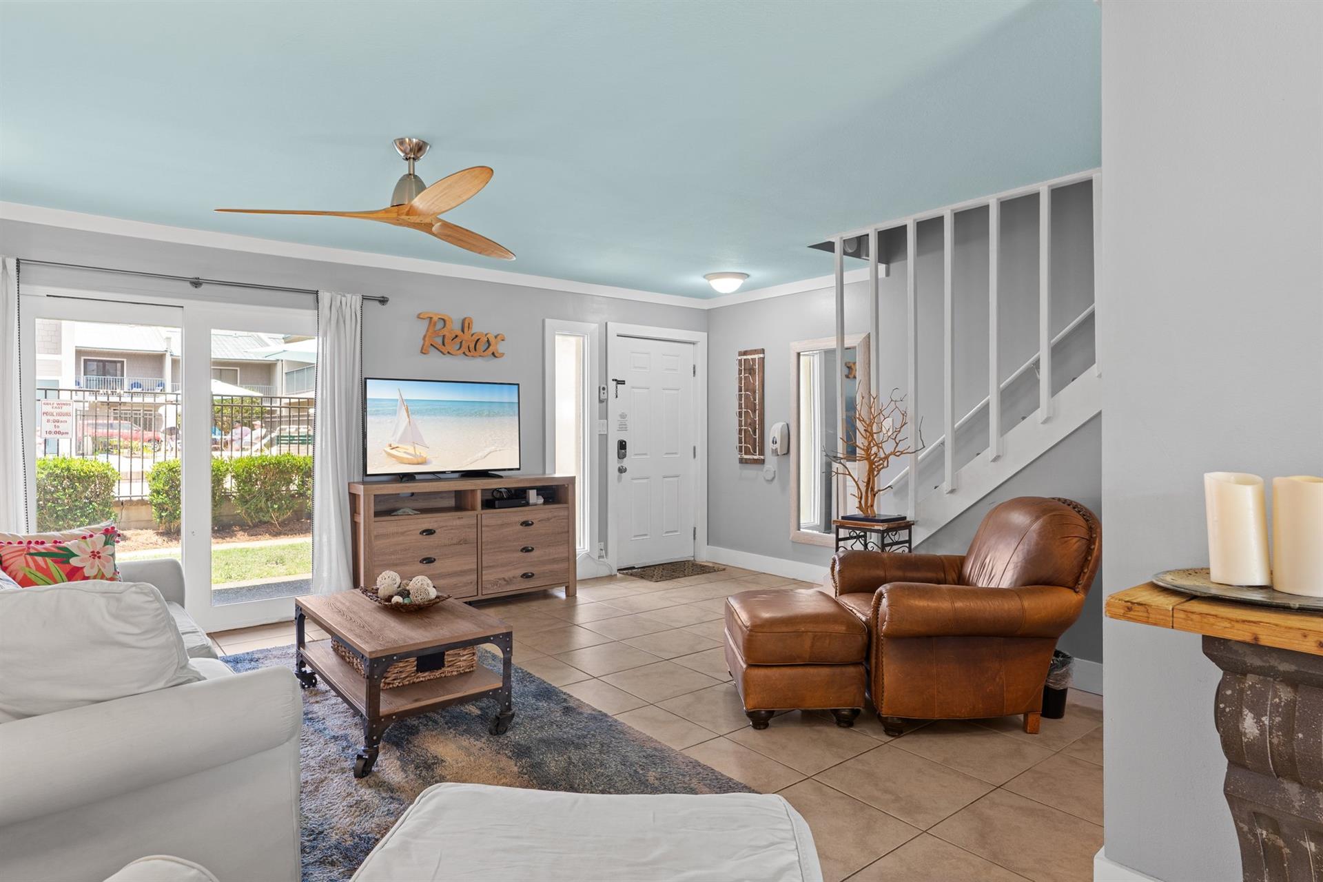 Living Area 1st Floor with Private Patio