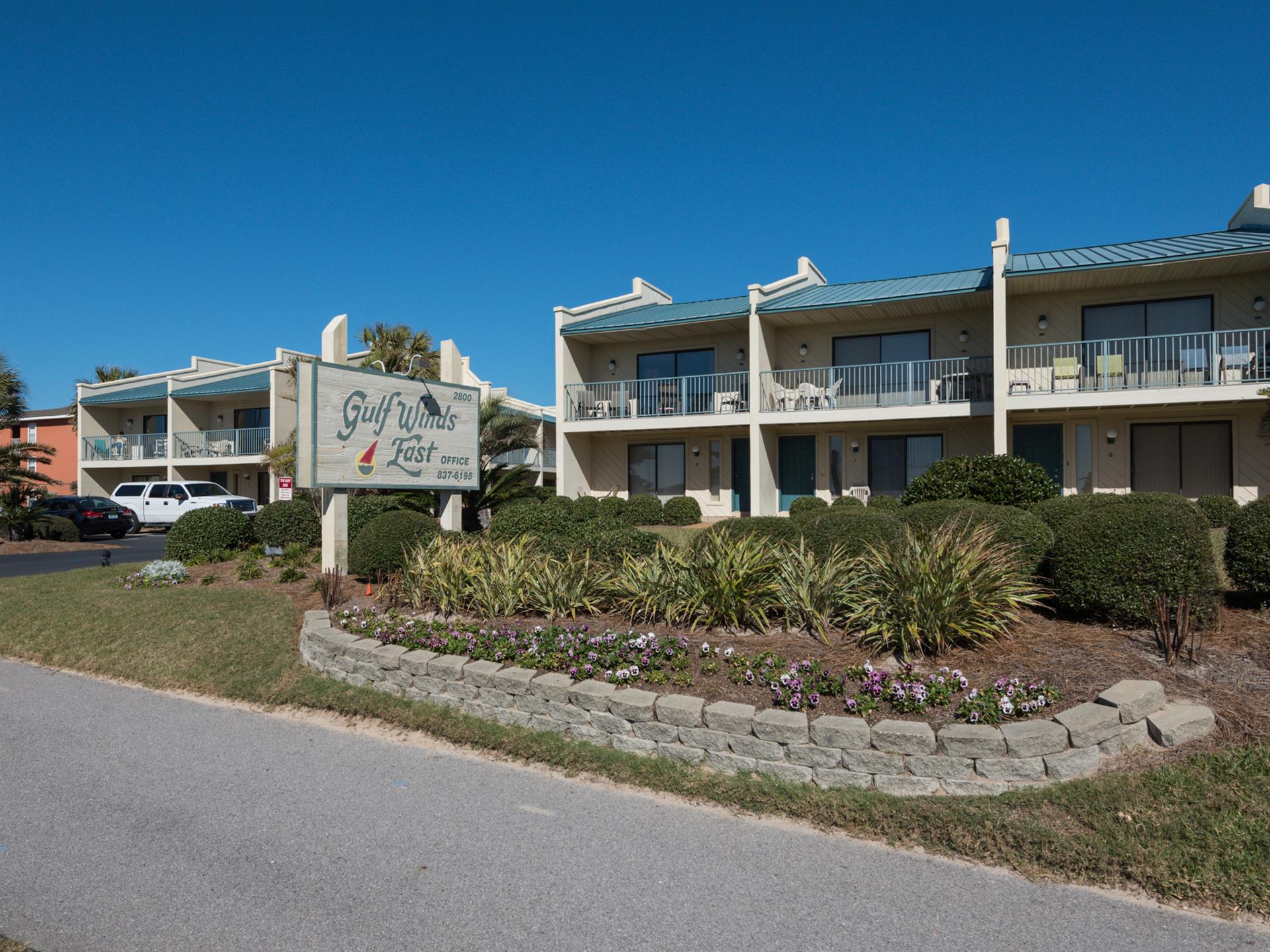 Entrance to Gulf Winds East