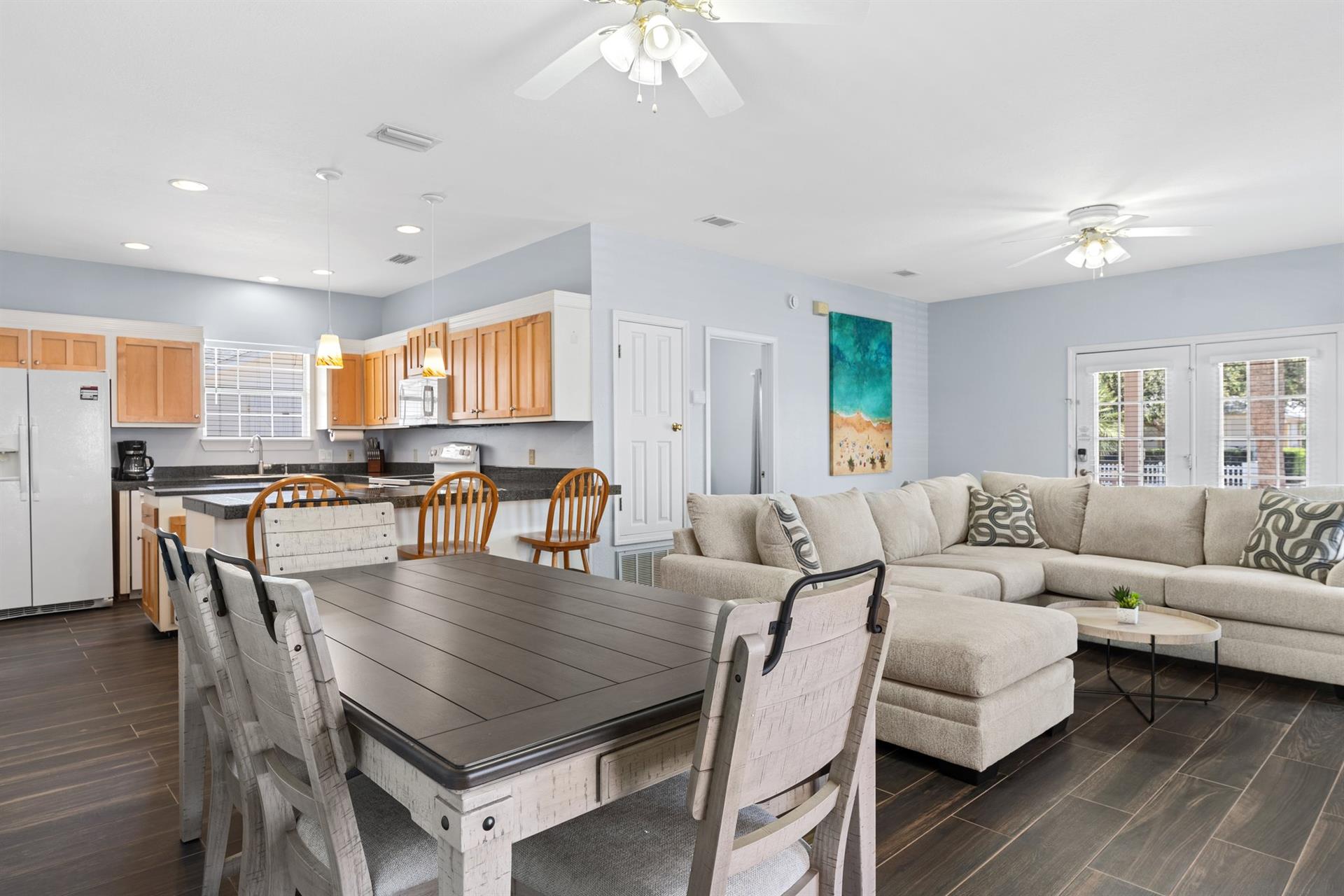 Living Room Area with Dining Table