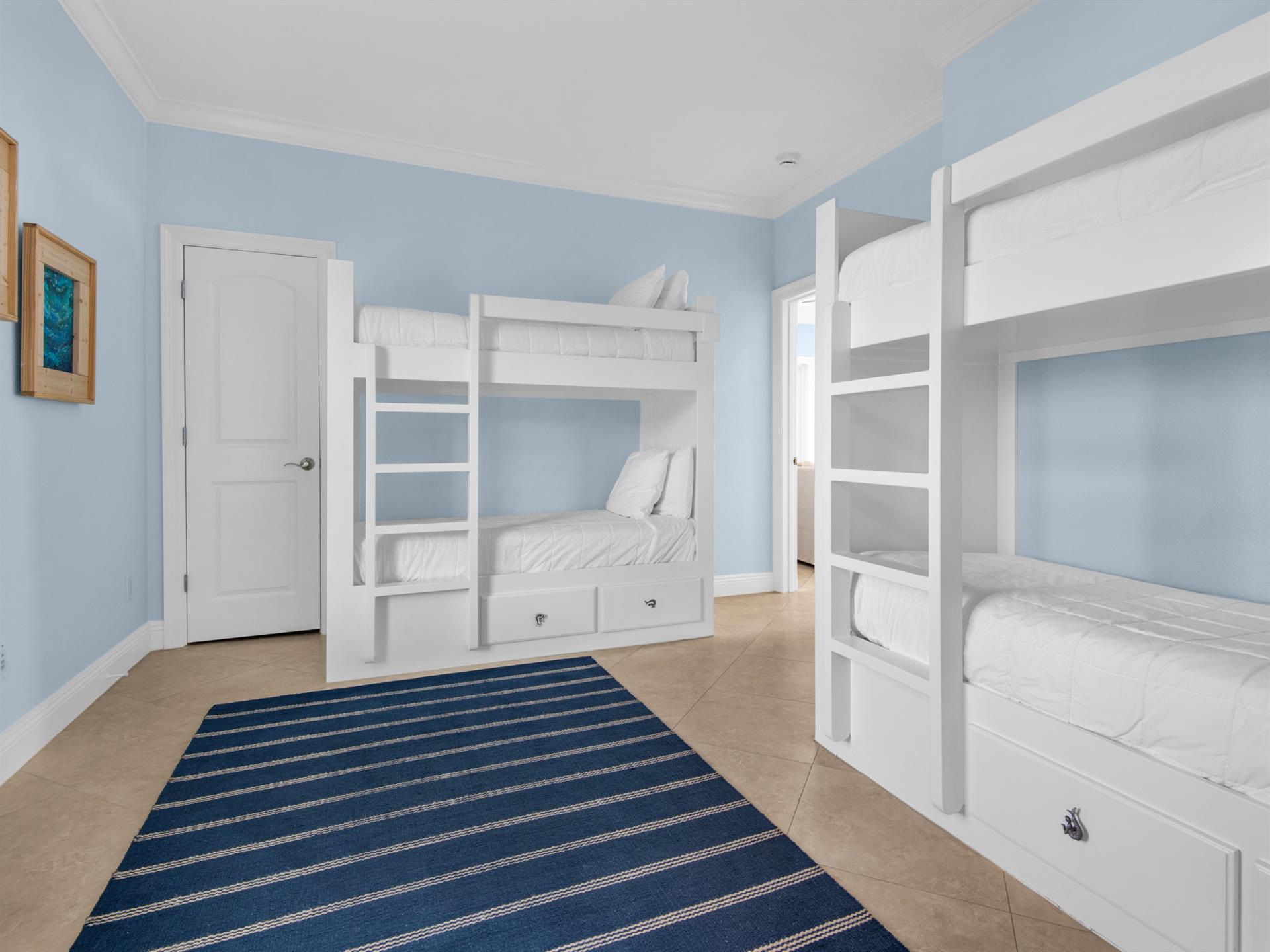 Bedroom 5  3rd Floor with 2 BuiltIn Bunk Beds