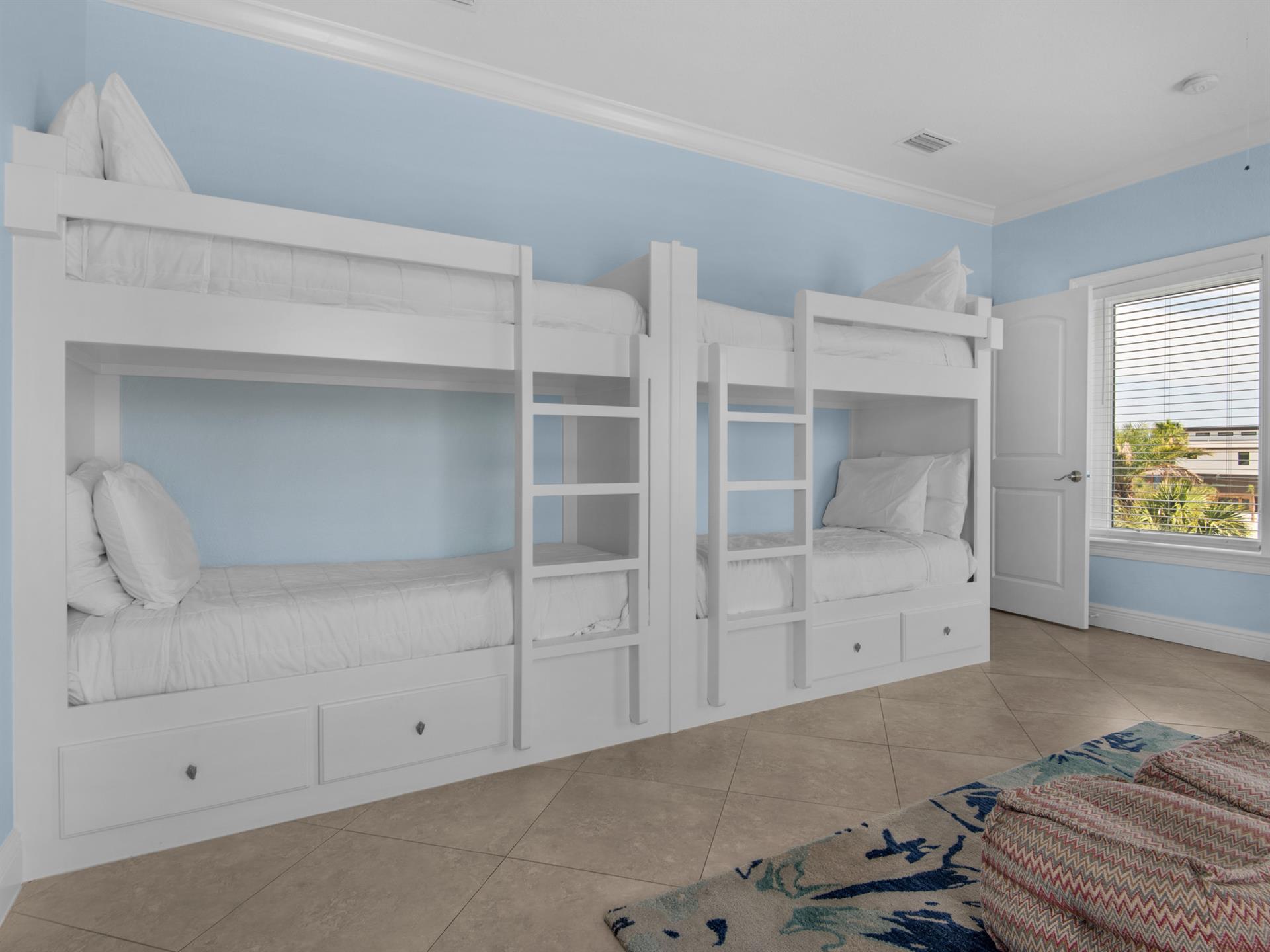 Bedroom 6  3rd Floor with 2 Bunk Beds