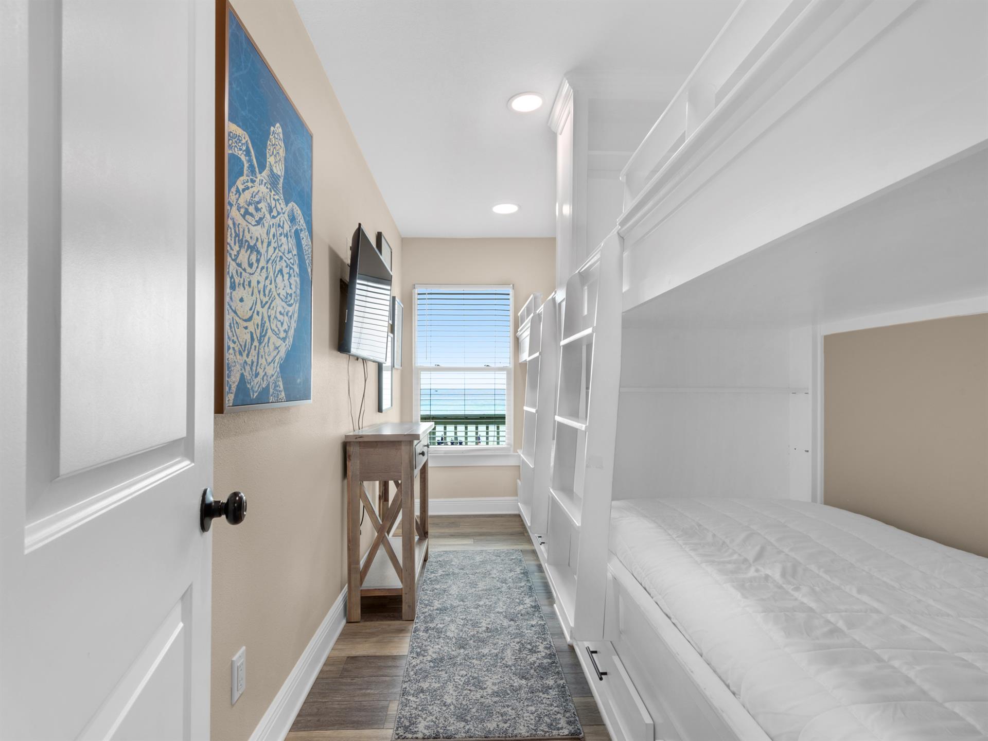 2nd floor bedroom 3 with 2 sets of bunk beds  4 twins