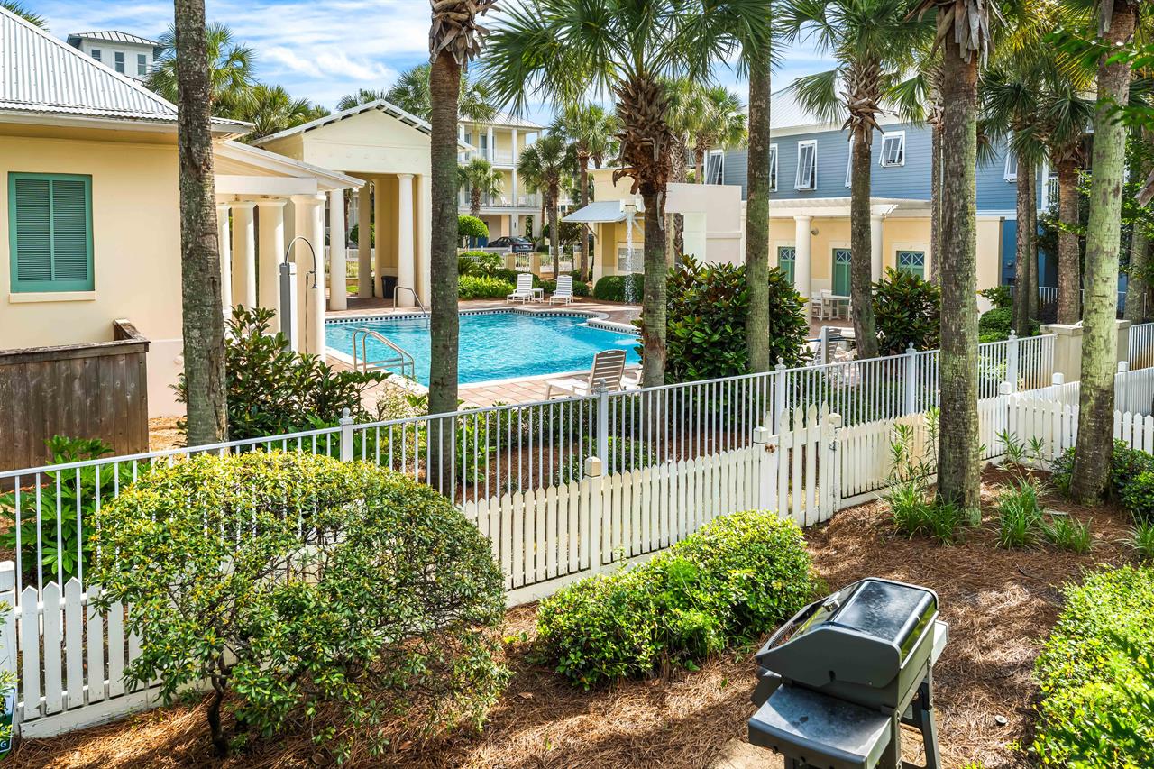 The community pool is located directly behind our home.