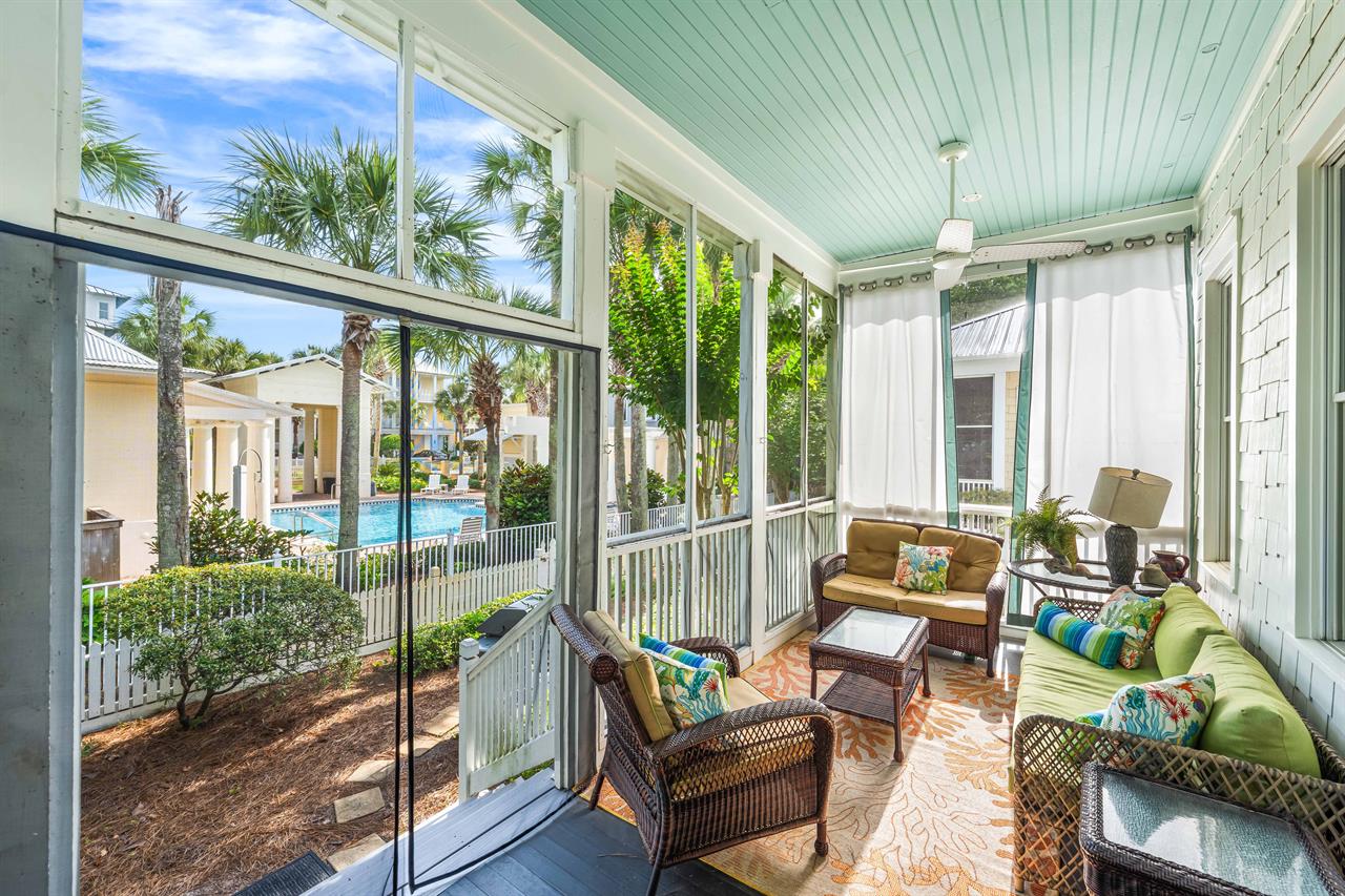 The community pool is located directly behind our home.