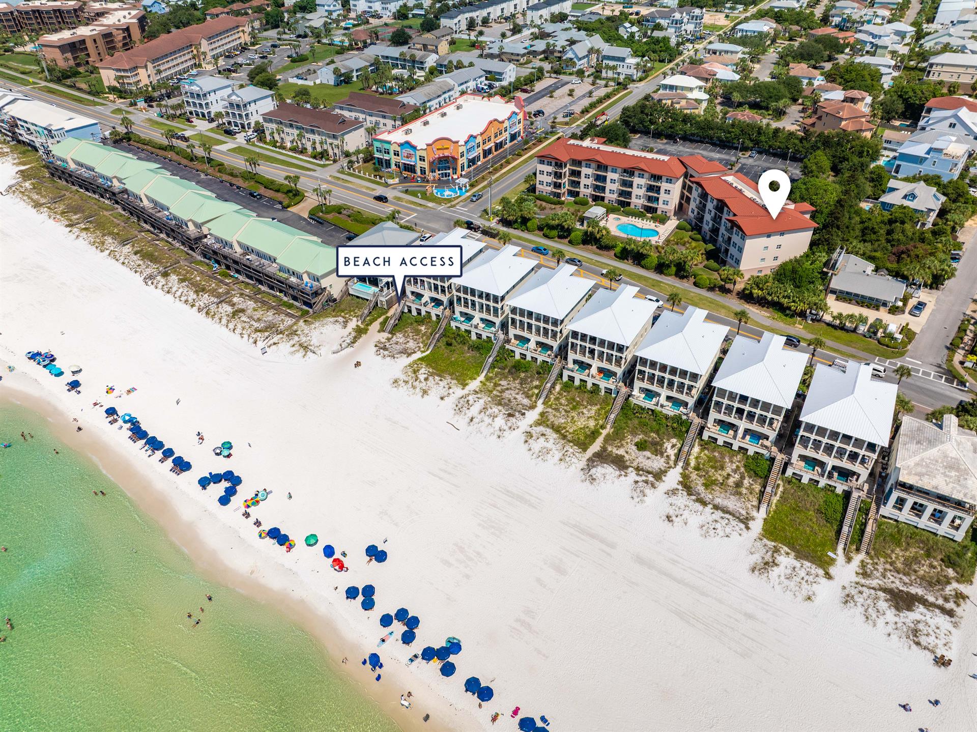 Welcome to Emerald Waters Beach Access is a short walk away