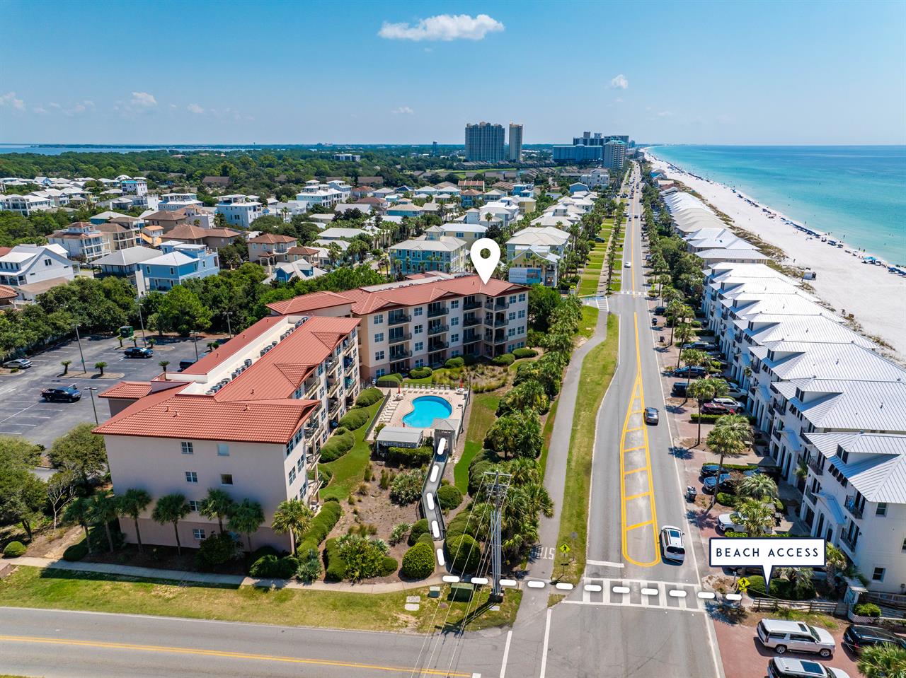 Welcome to Emerald Waters Beach Access is a short walk away