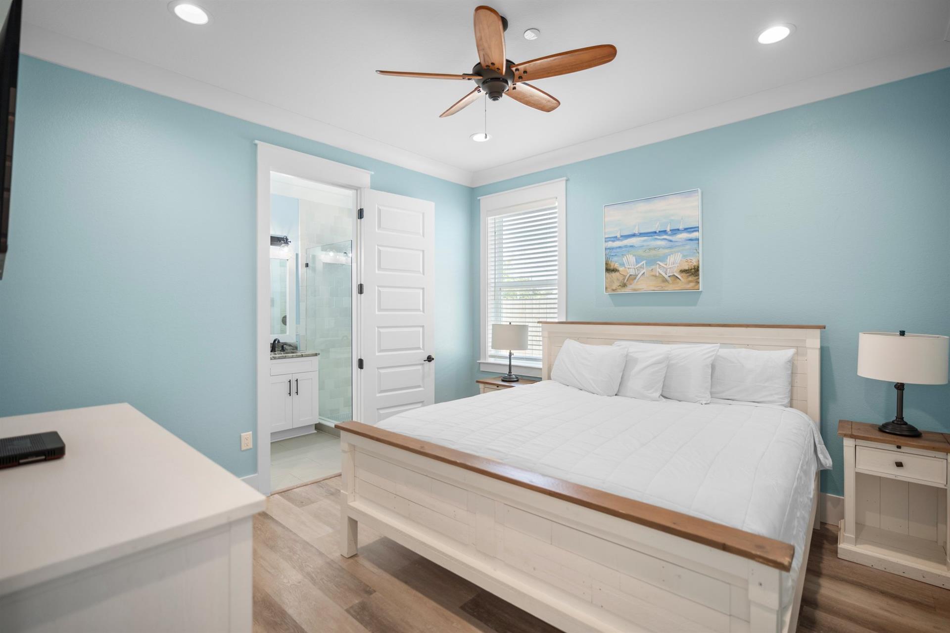 Bedroom 2 on 1st Floor with a King Bed