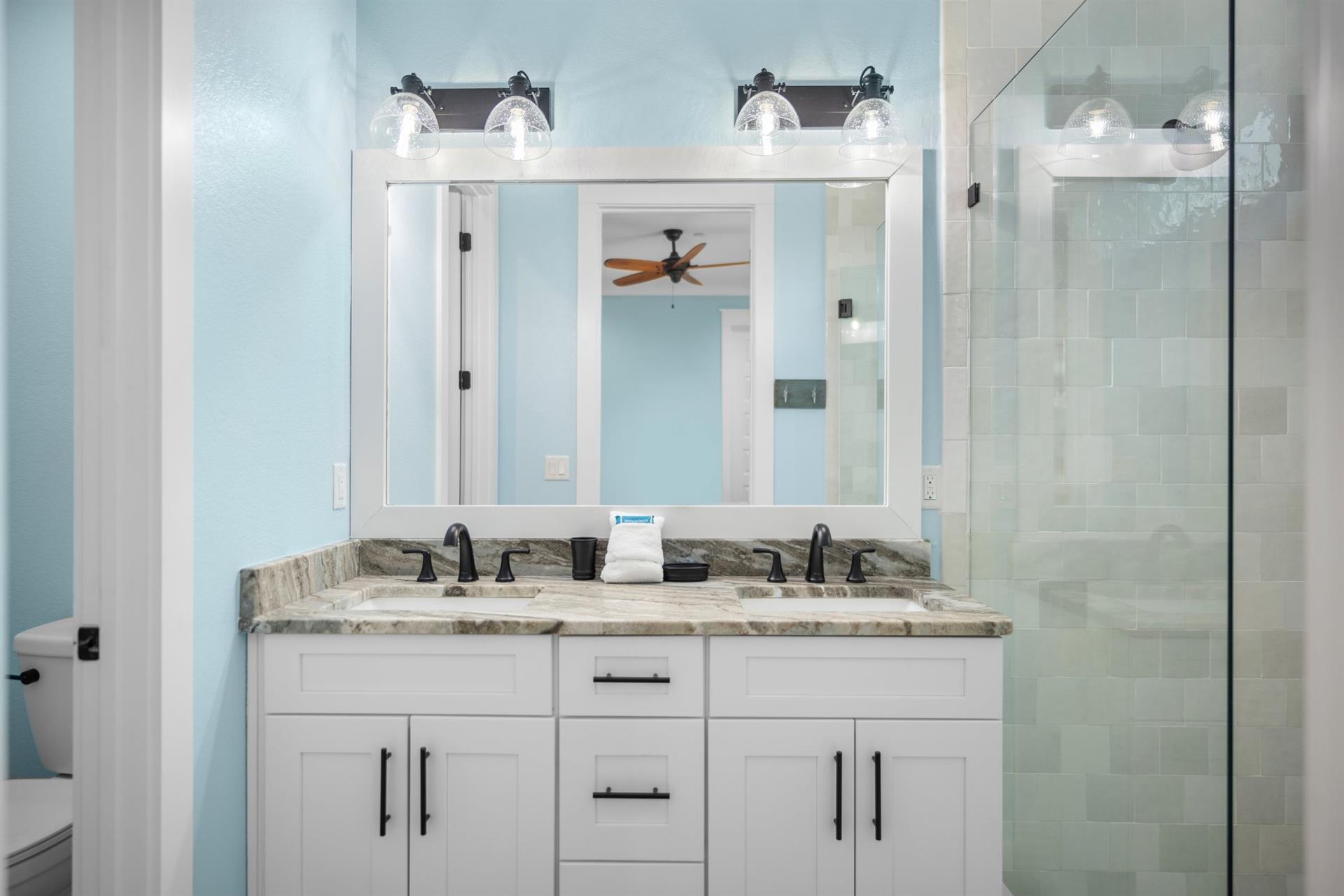 Bathroom 2 with Double Vanities