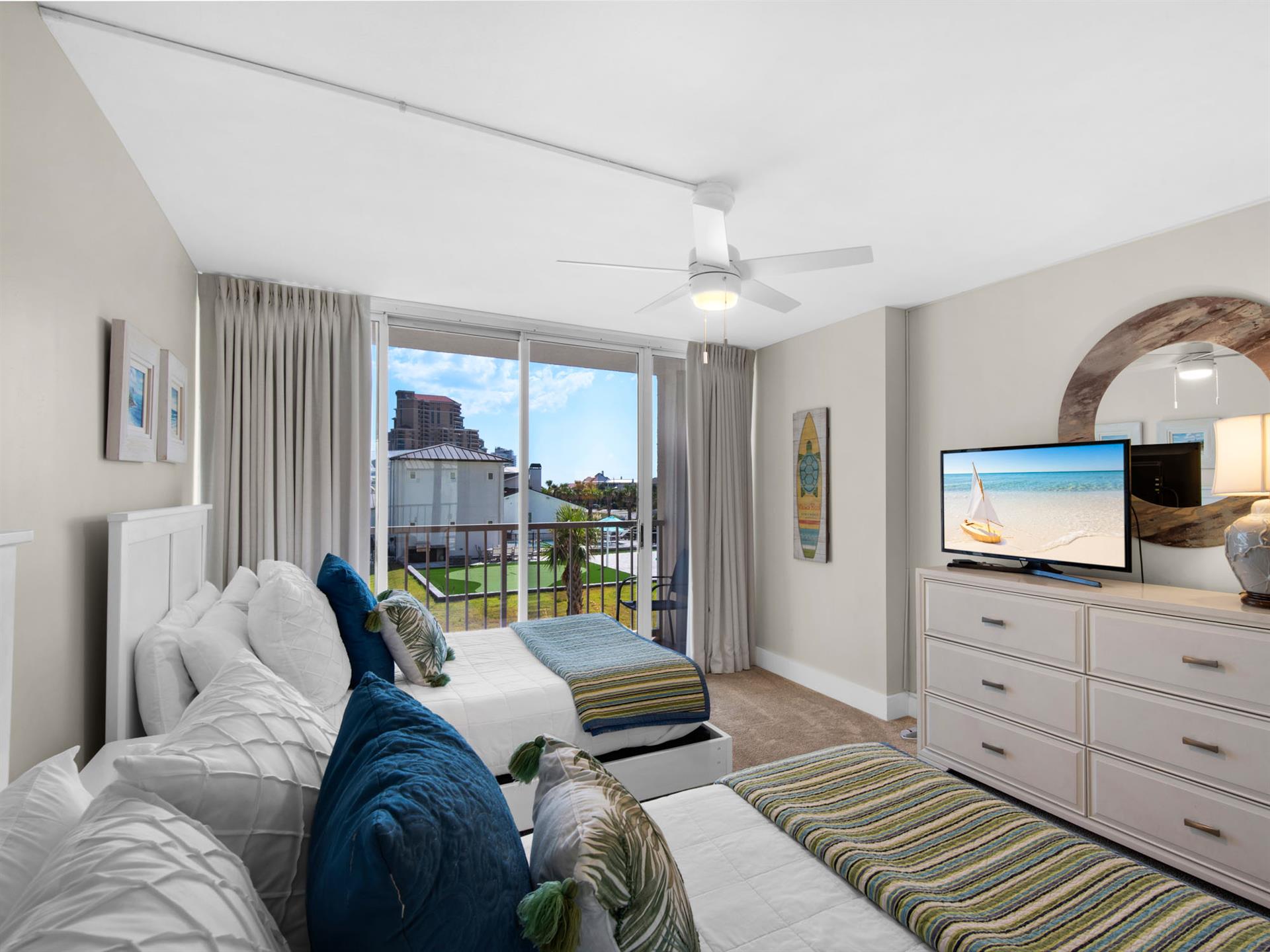 Guest Bedroom with Flat Screen TV