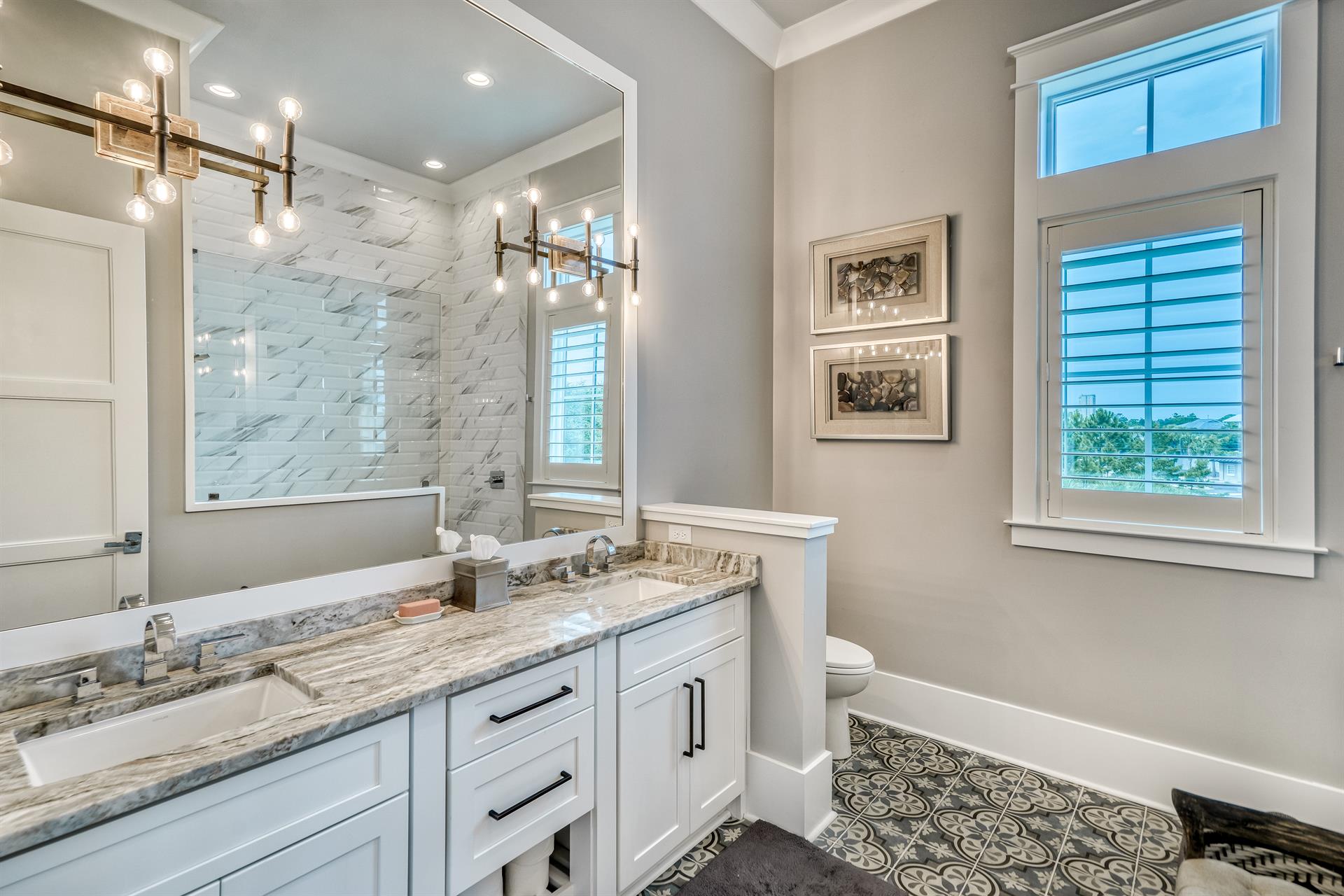 Second floor King bedroom bathroom and shower  off of the living area.
