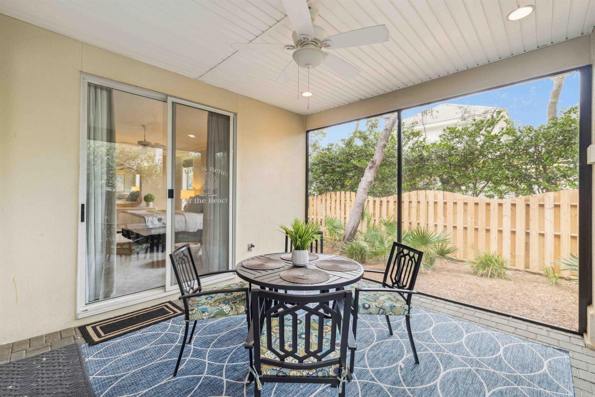 Screened in Porch off Bedroom 1
