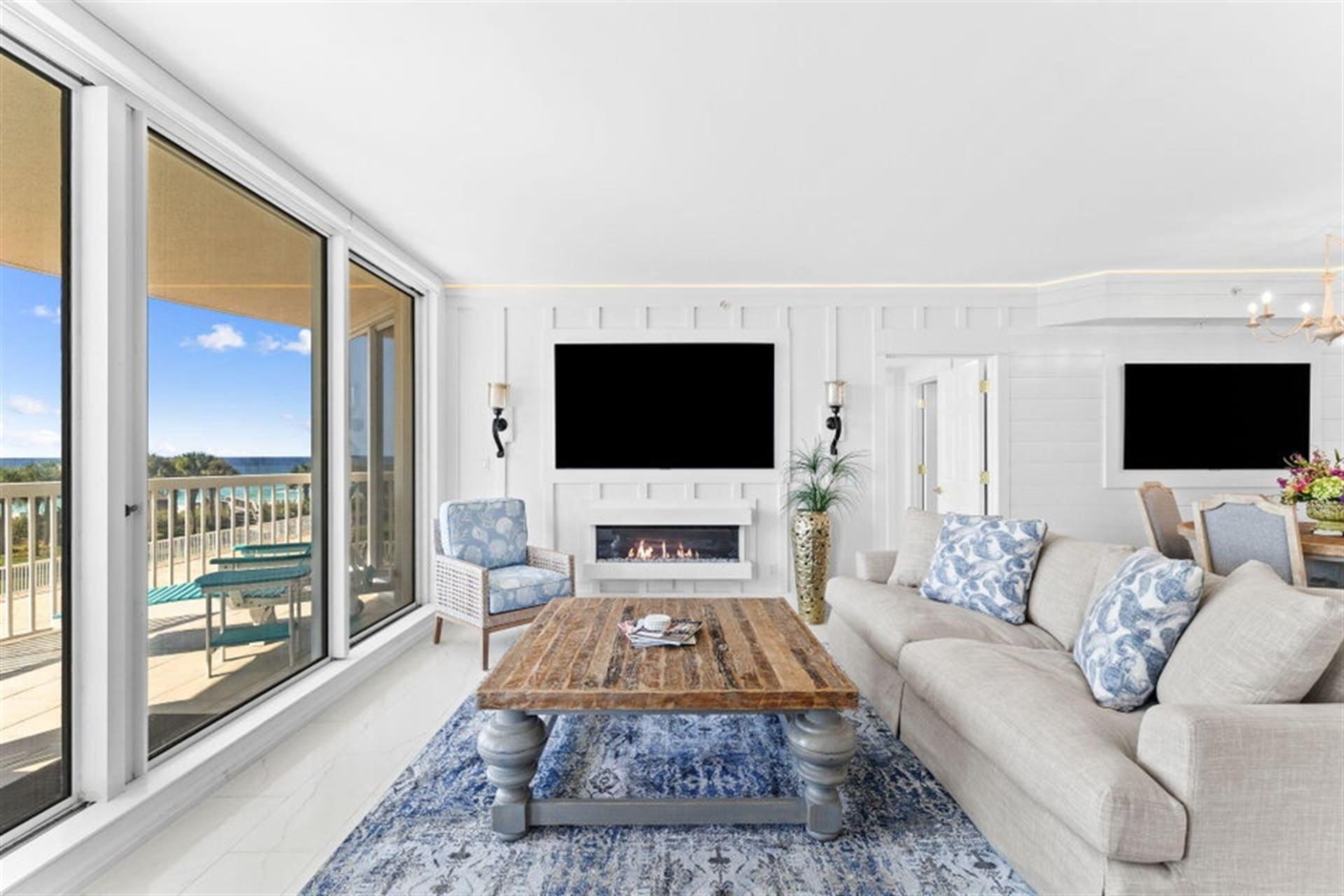 Built in LED Fireplace