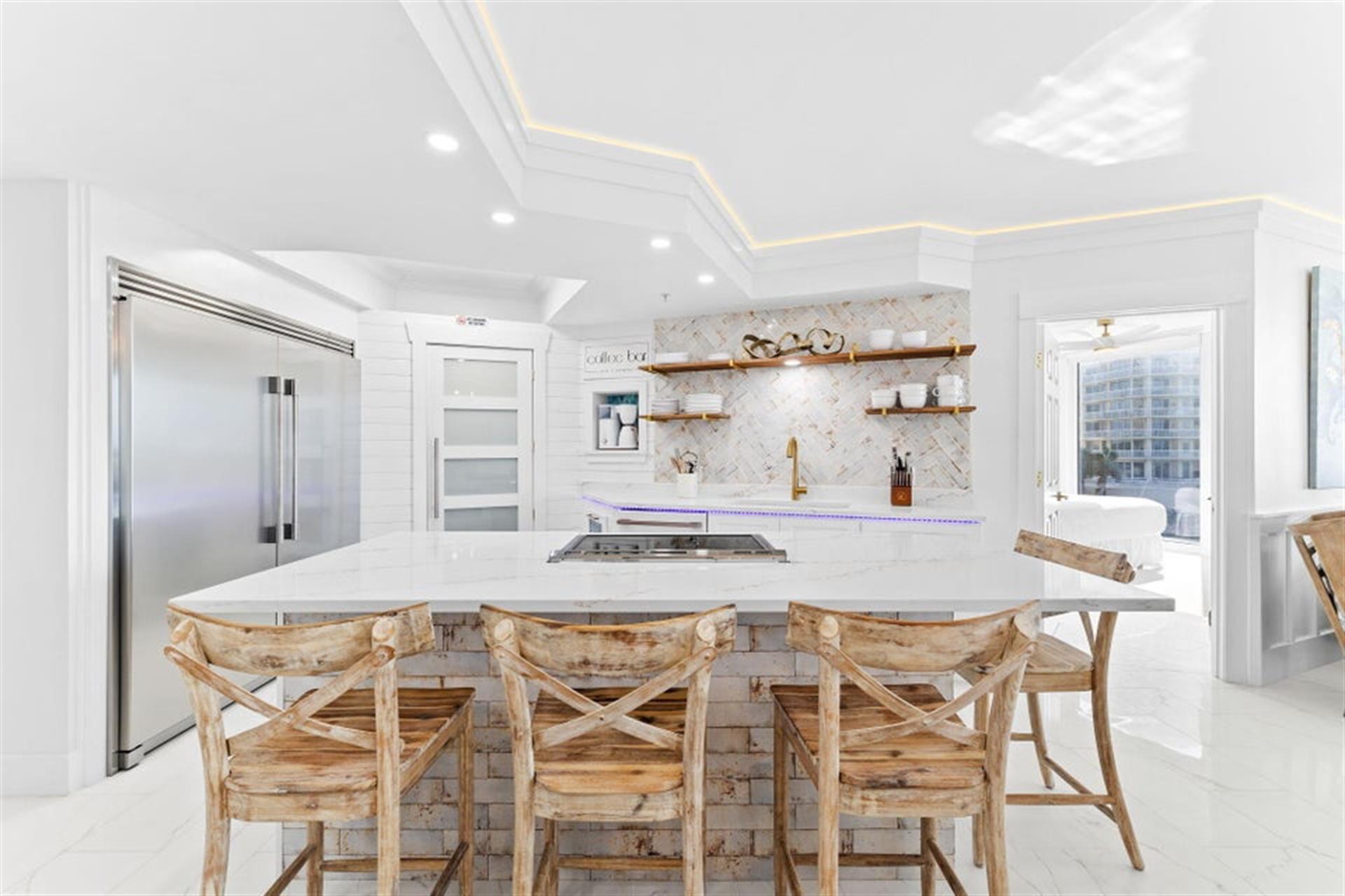 Kitchen with Bar Seating