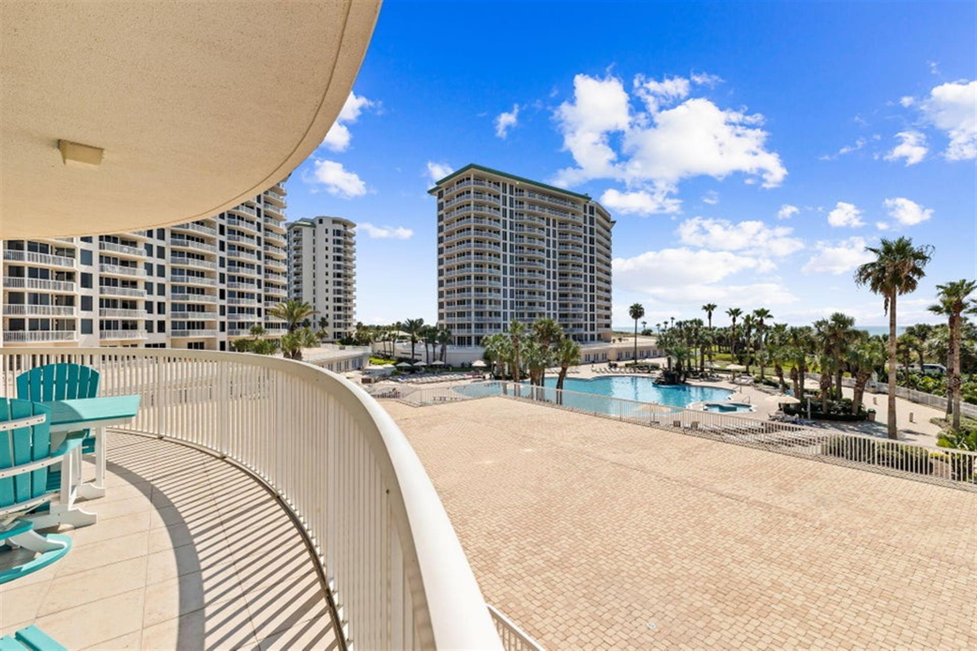 Balcony View of Pool