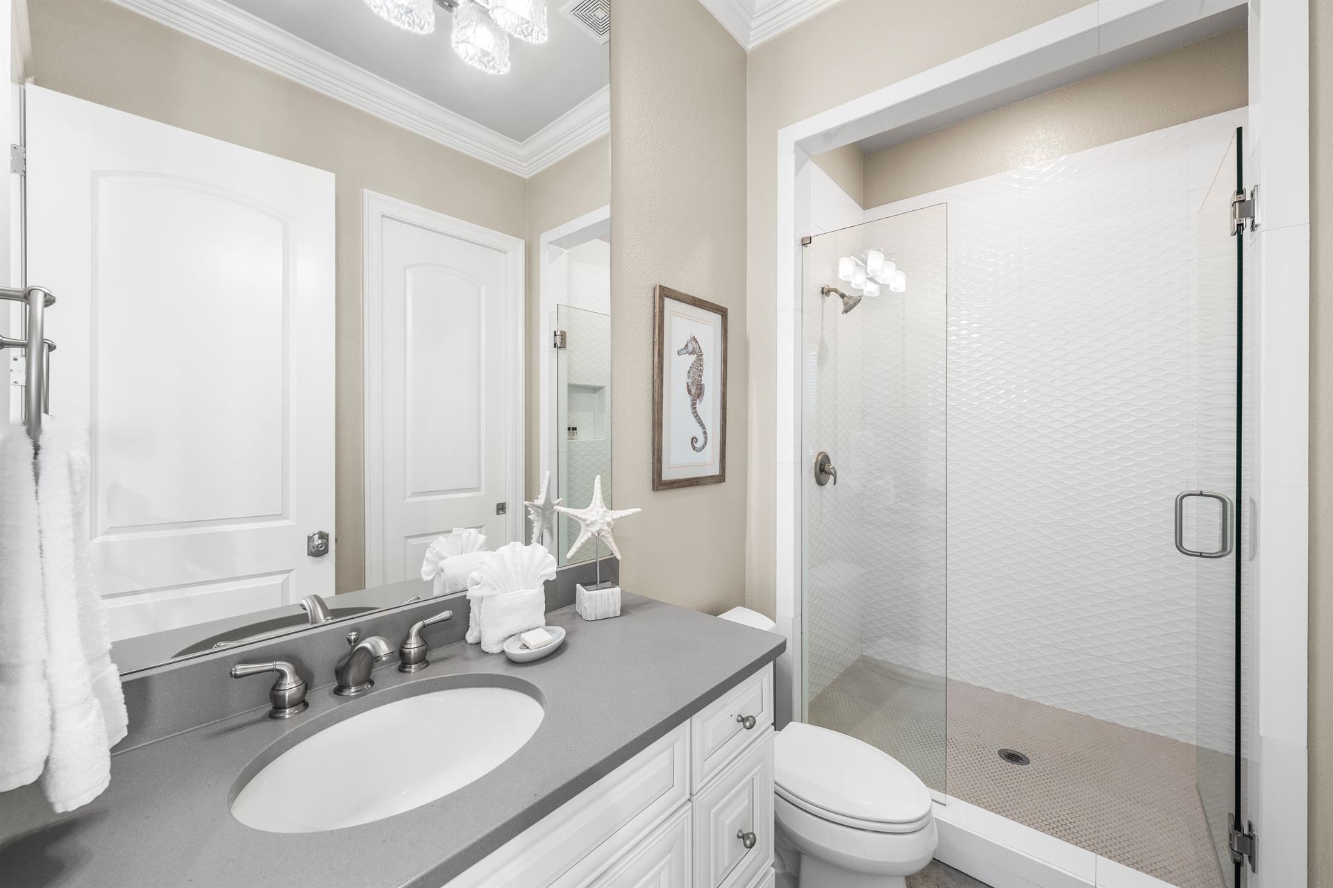 1st Floor Full Bathroom with Walk In Shower