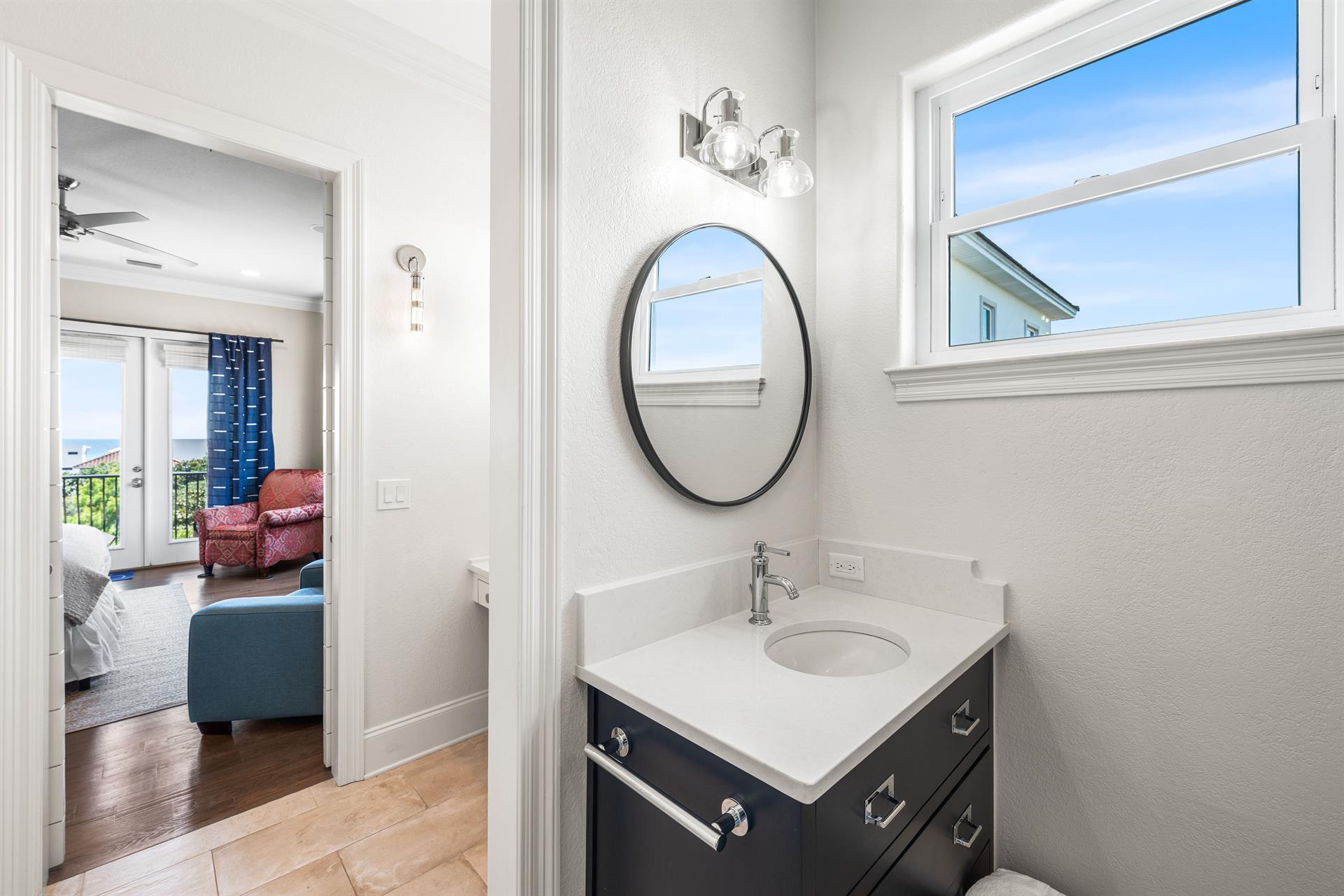 Private Bath with Walk In Shower