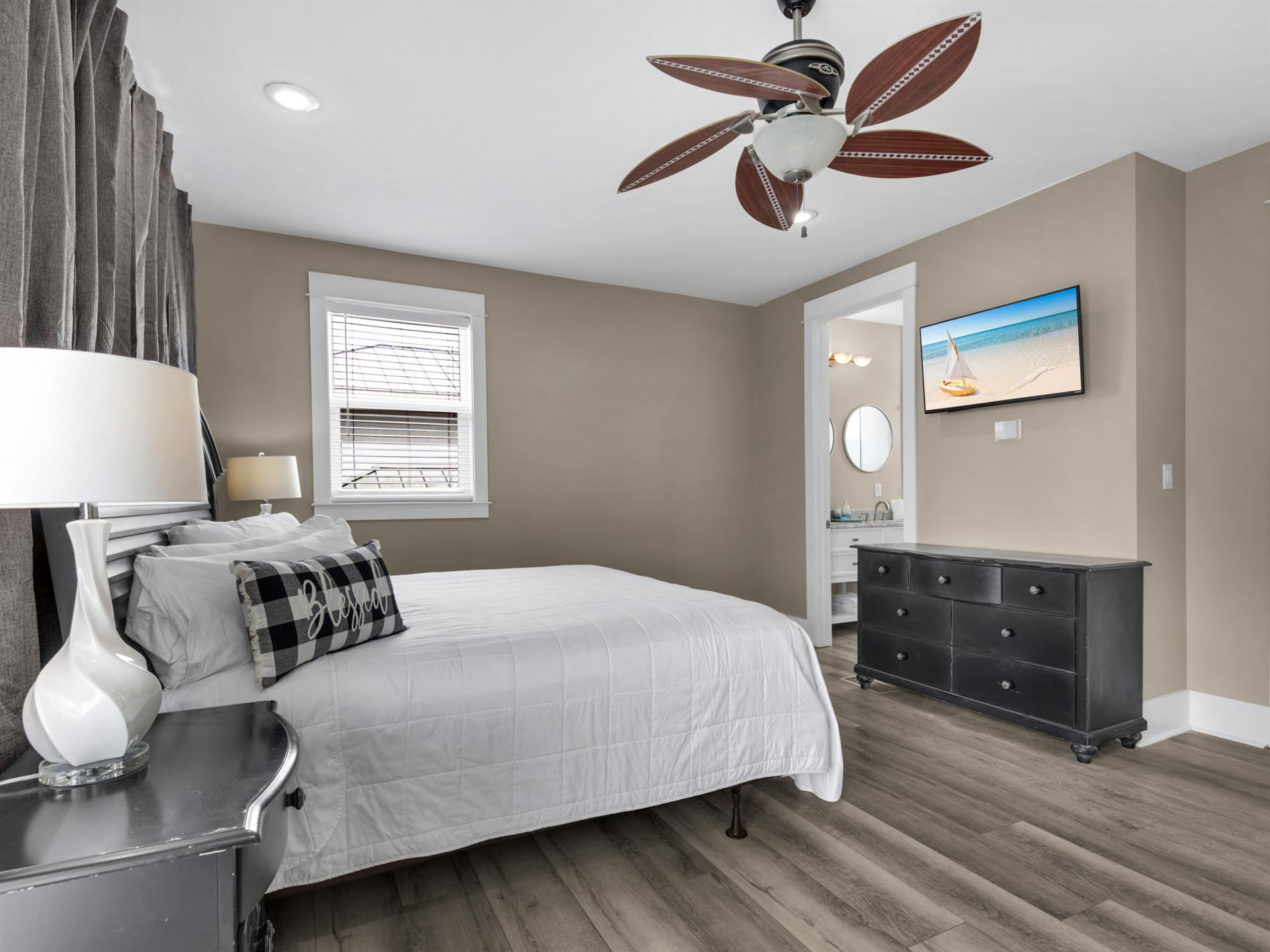 3rd Floor Bedroom 4 with King Bed and Sleeper Sofa