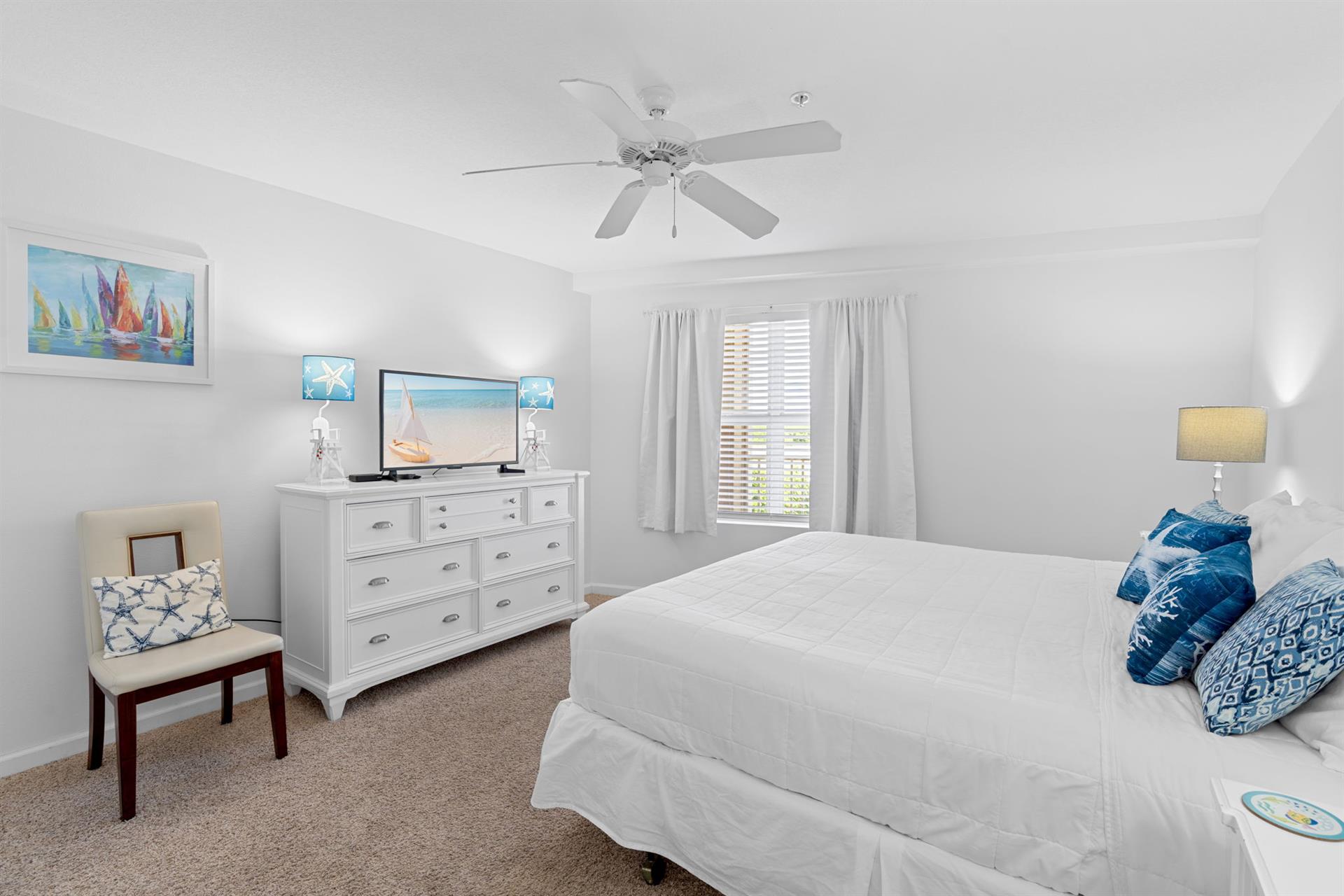 Bedroom 2 with King Bed and TV