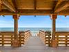 Beach access with pavilion directly across the street