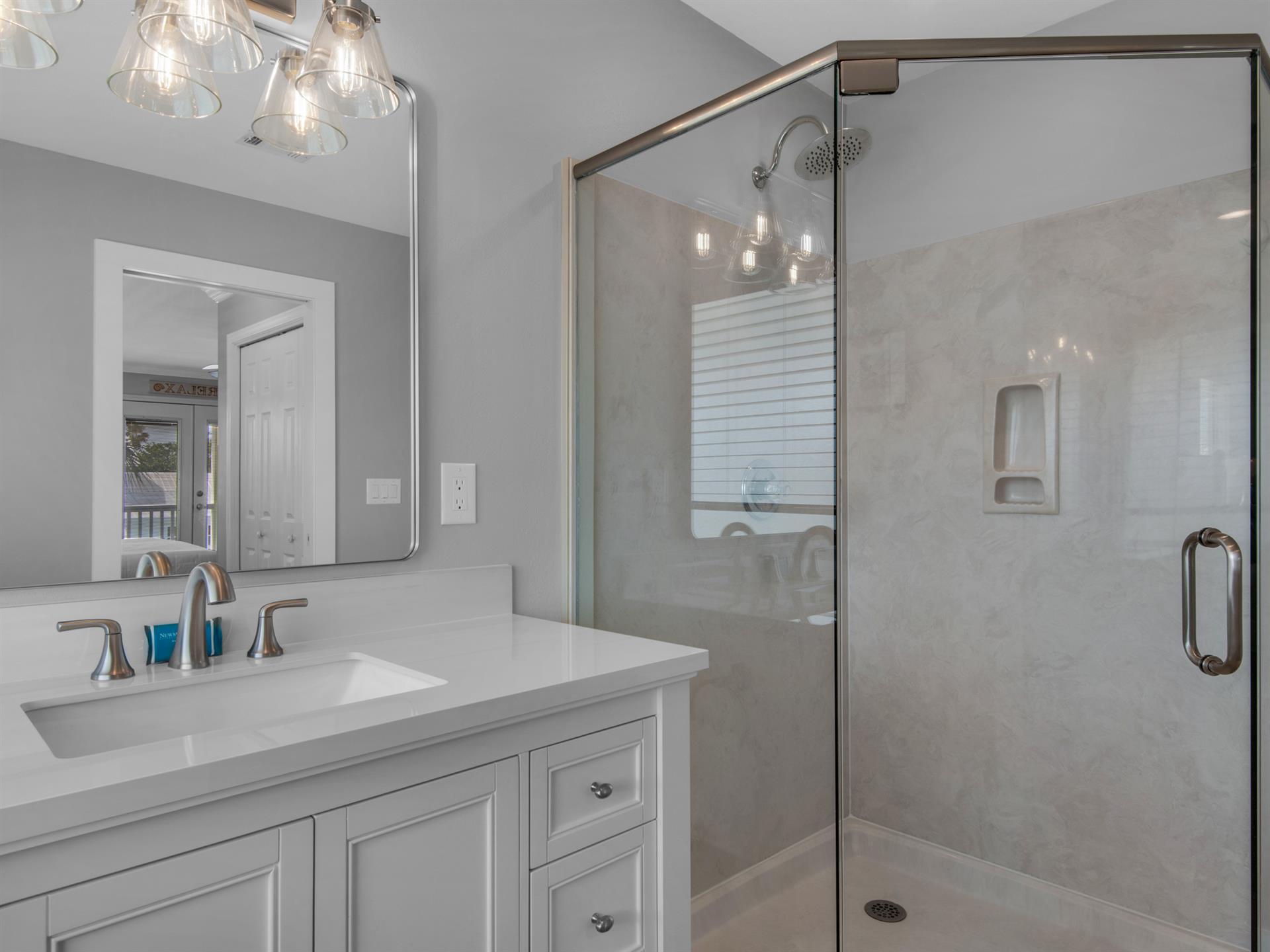 Modern primary bathroom