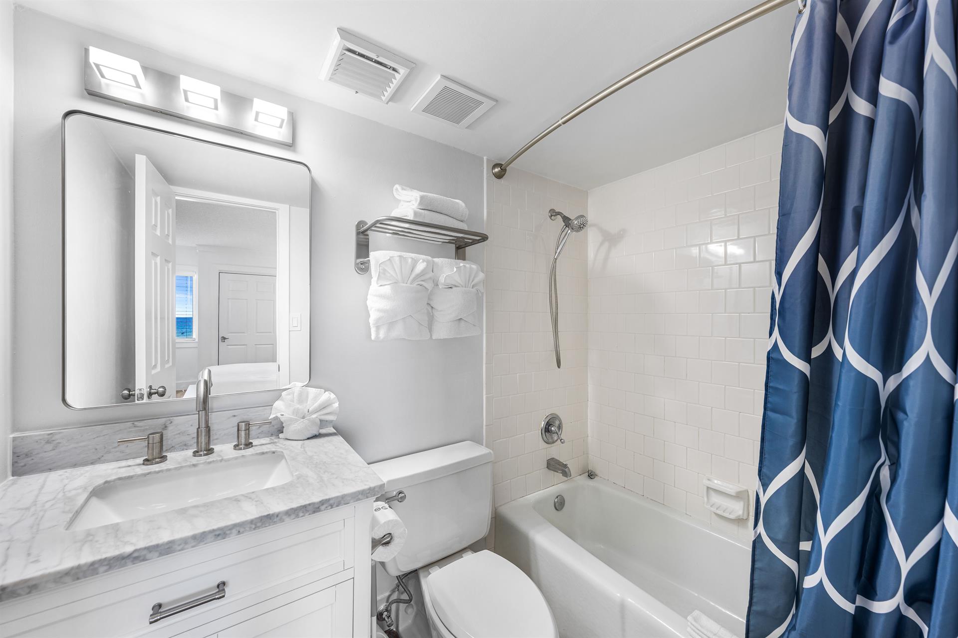 BeachReady Bathroom – Bright, updated space with a new vanity a