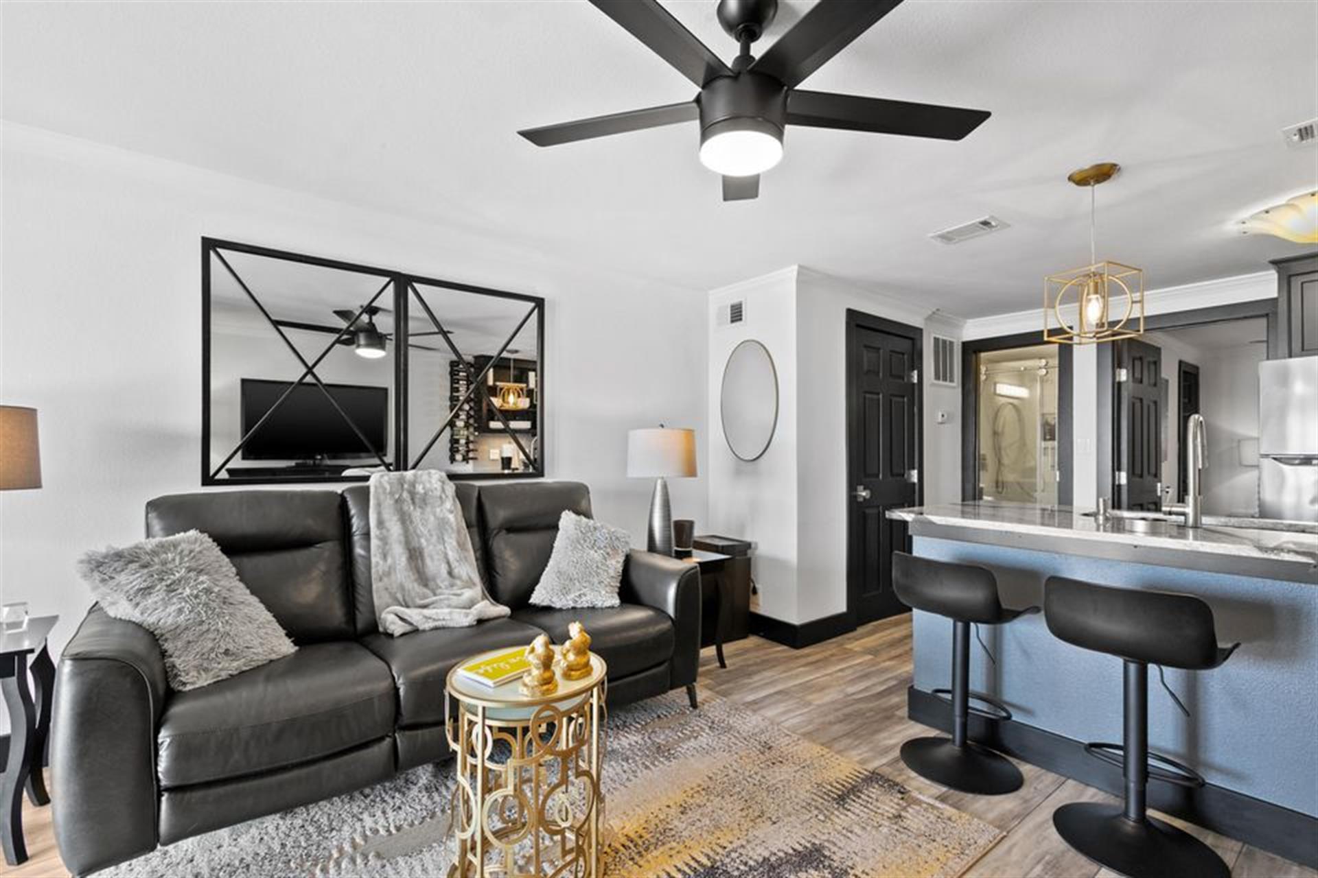 Living and Kitchen Areas on Beach Level