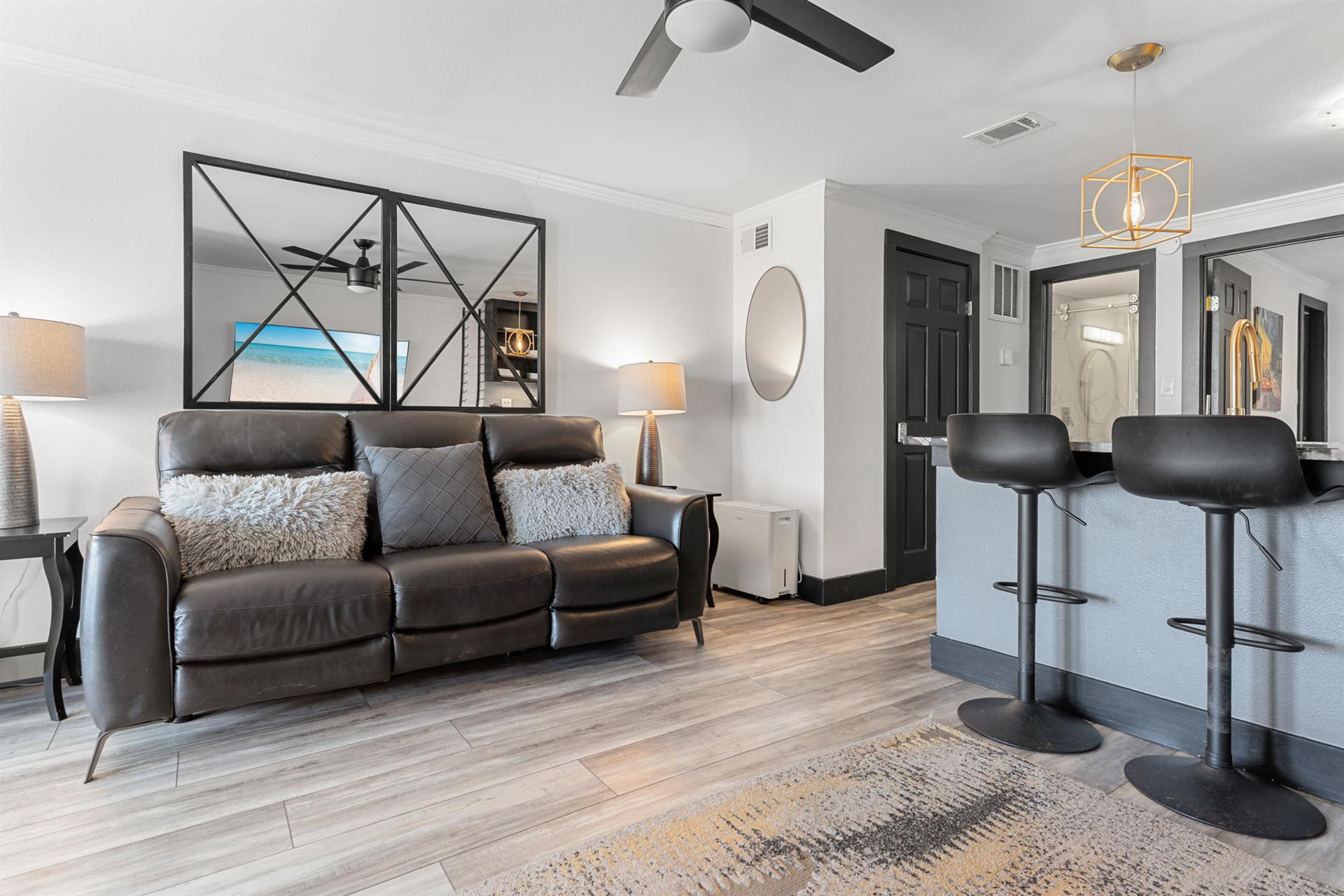 Living and Kitchen Areas on Beach Level