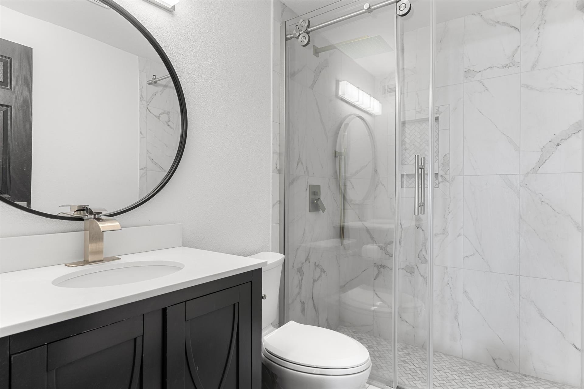 Bathroom 3 on Beach Level with Stand Alone Shower