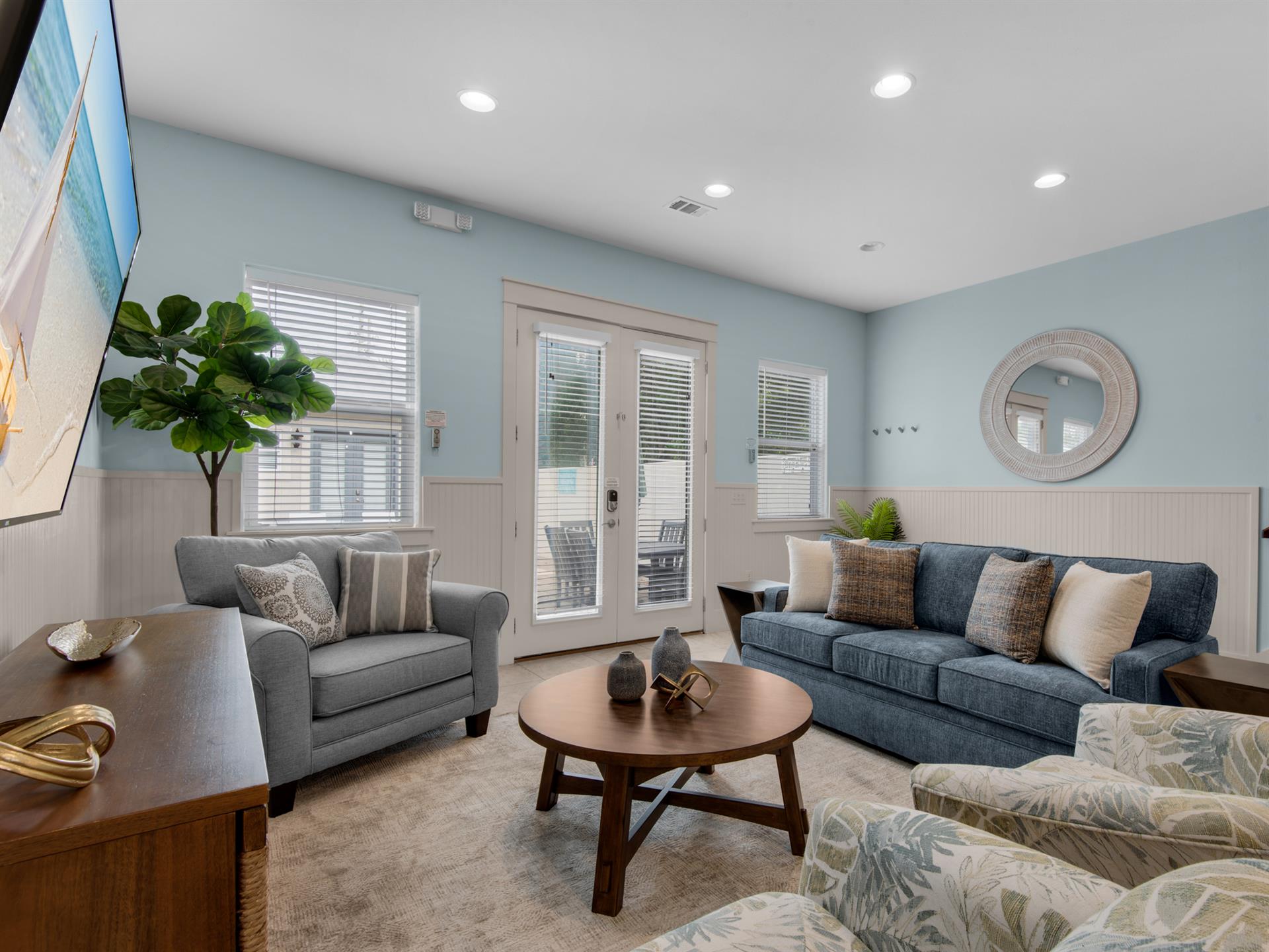 Living Room with sleeper sofa