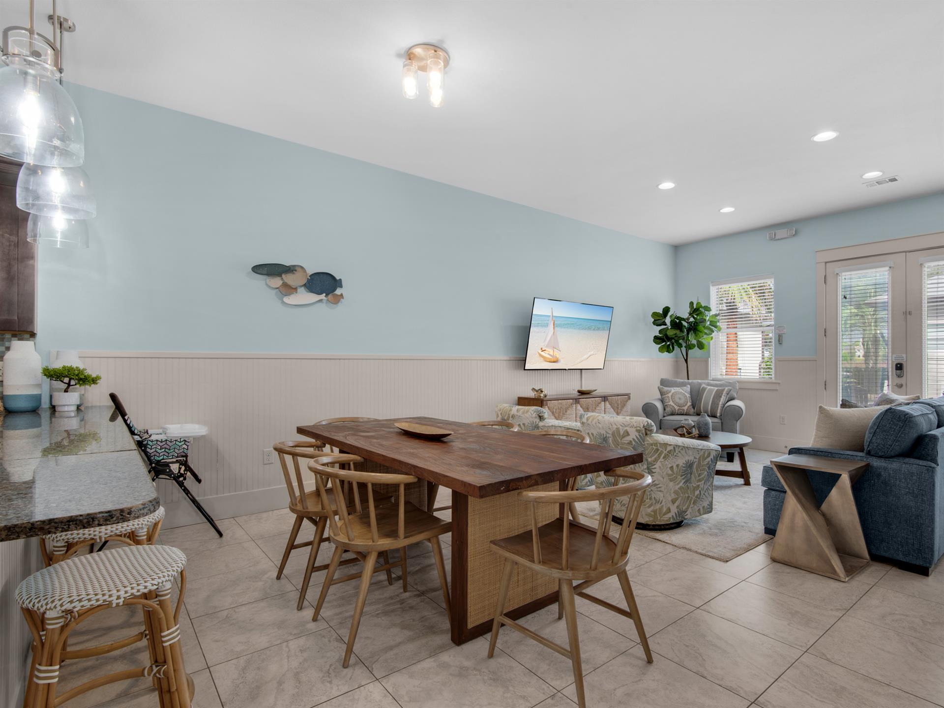 Main House Dining and Living Areas