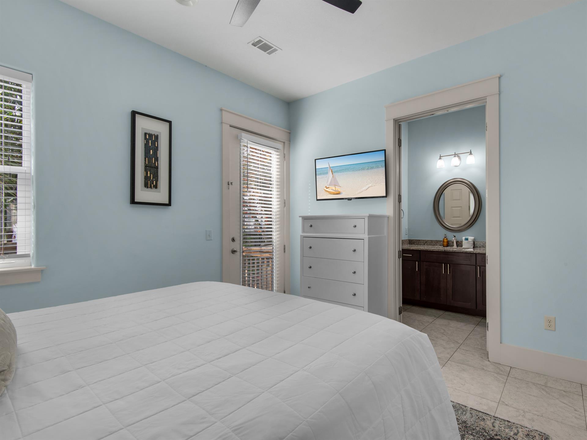 Bedroom 5 with Back Door and Ensuite on 1st Floor